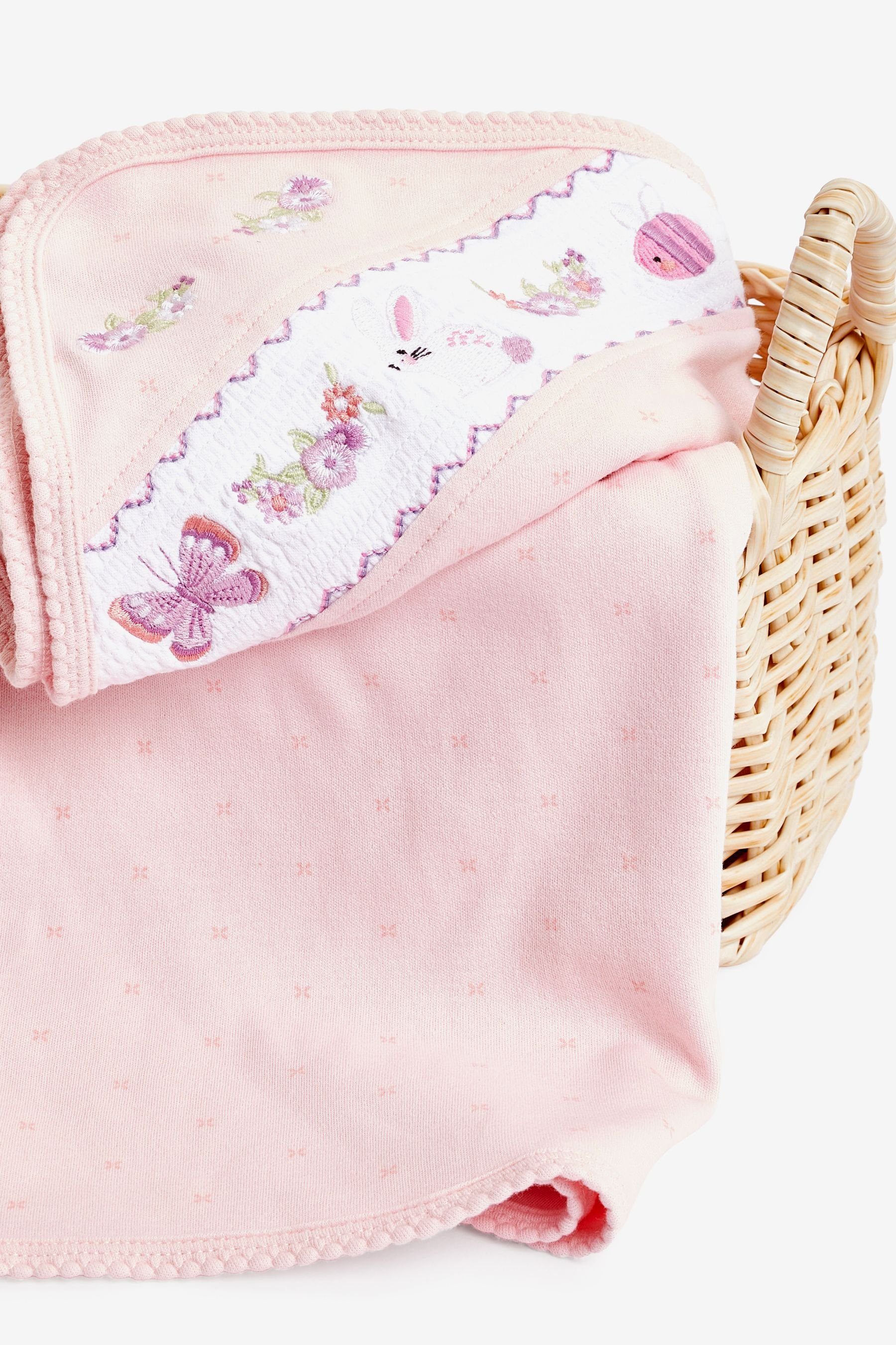 Babydecke aus Heritage Baumwolle, Jerseydecke Pink Baby Next 100 %