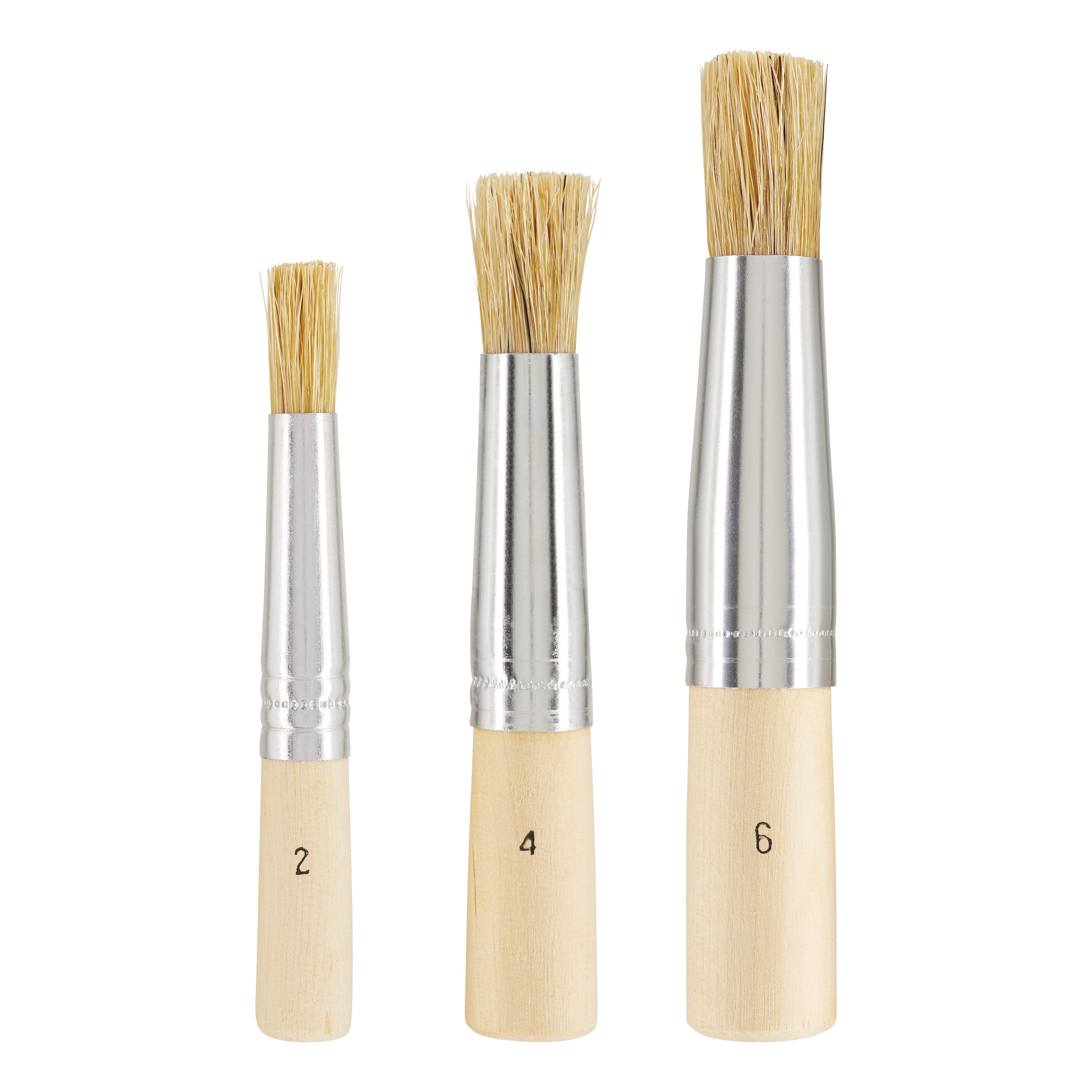 VBS Malpinsel Schablonierpinsel, 3er-Set