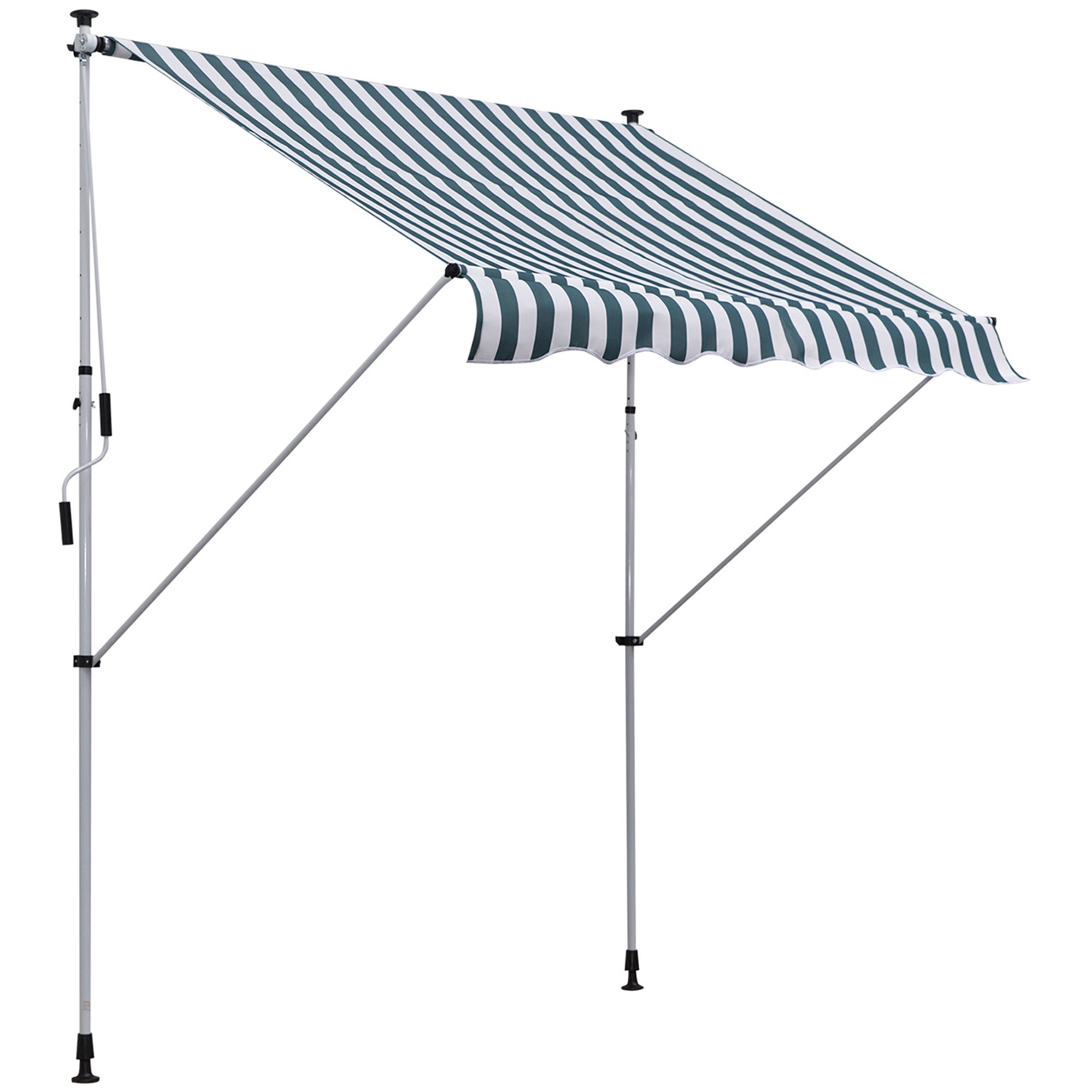 Gelenkarmmarkise Klemmmarkise 200x150 cm Höhenverstellbar Sonnenschutz