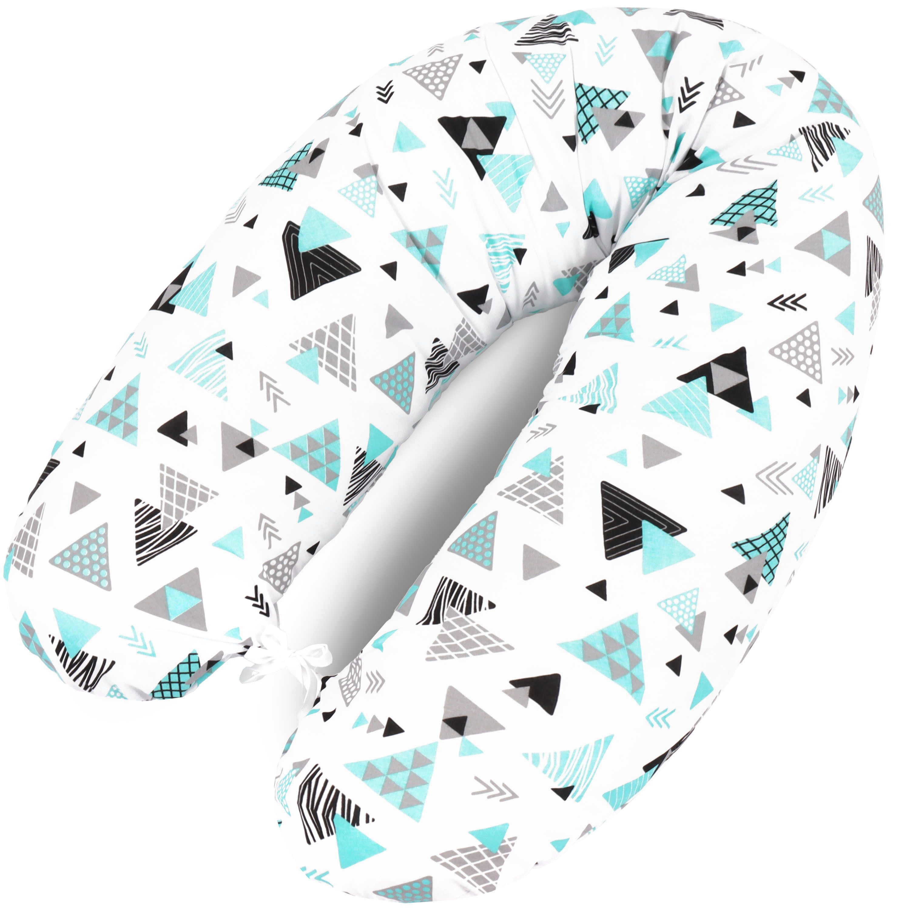 Amilian Stillkissen XXL 170 cm - Schwangerschaftskissen & Seitenschläferkissen mit Bezug, - Lagerungskissen - Nursing Pillow - Pregnancy Pillow, mit Füllung, Schlafkissen für Seitenlage - Körperkissen