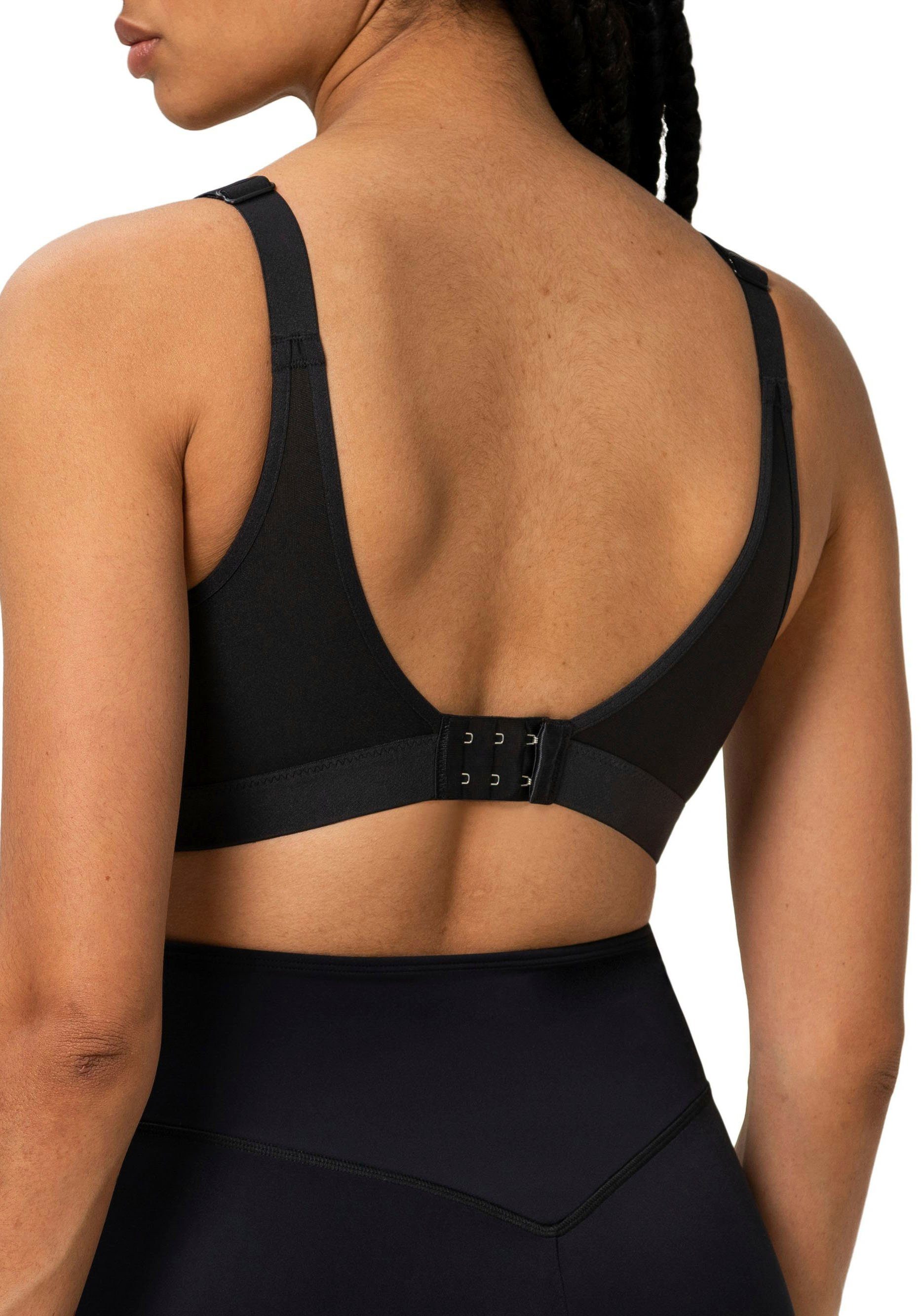 Sport-BH B-F, N Triumph mit Cup triaction Basic by 2 Dessous Wellness Tragevarianten, schwarz