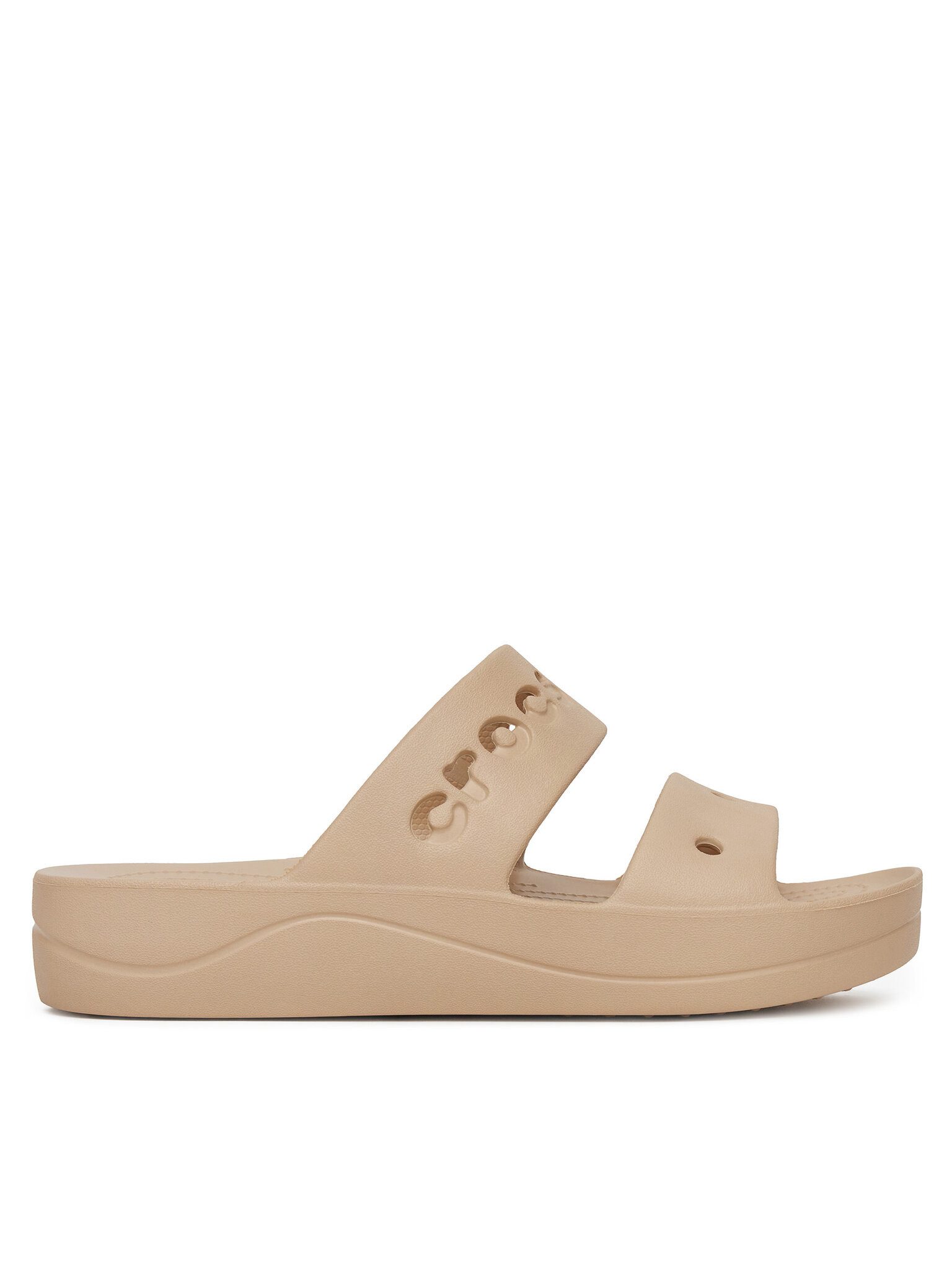 Crocs Crocs Damen Flip Flops Crocs-BAYA PLATFORM SANDAL 208188-212 Beige Bei Badepantolette