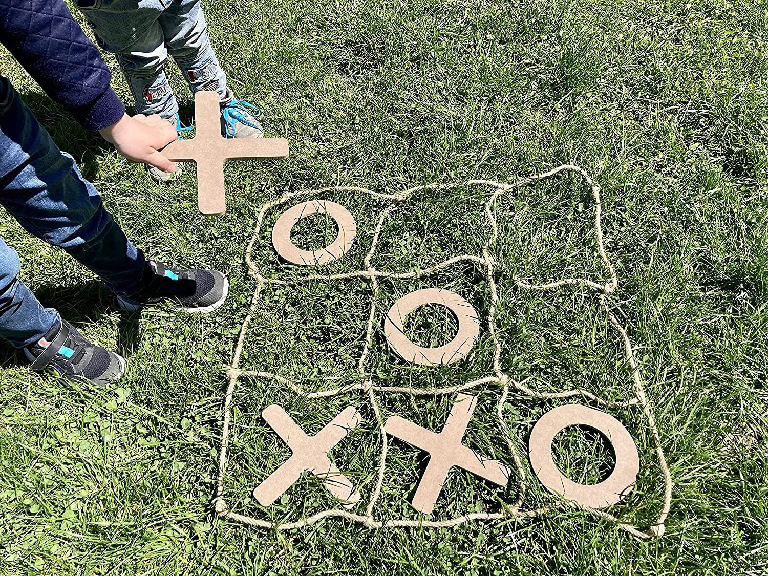 Be Toys Outdoor-Spielzeug XXL Holz TIC TAC Toe Spiel X und O Kinderspiel Pa günstig online kaufen