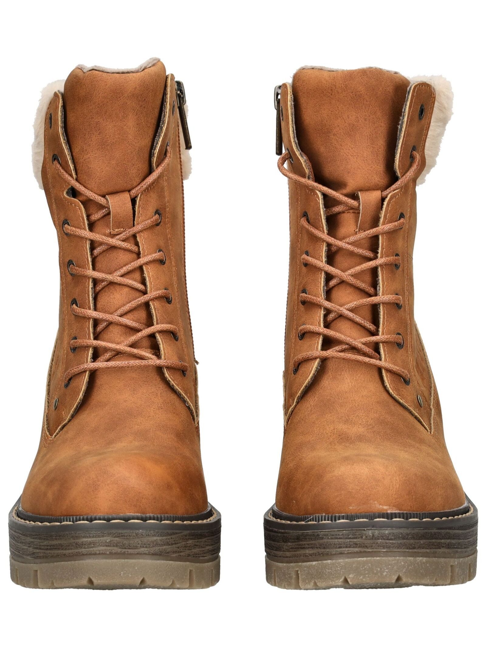 Mustang Shoes Mustang Shoes Stiefelette Lederimitat/Textil High-Heel-Stiefelette