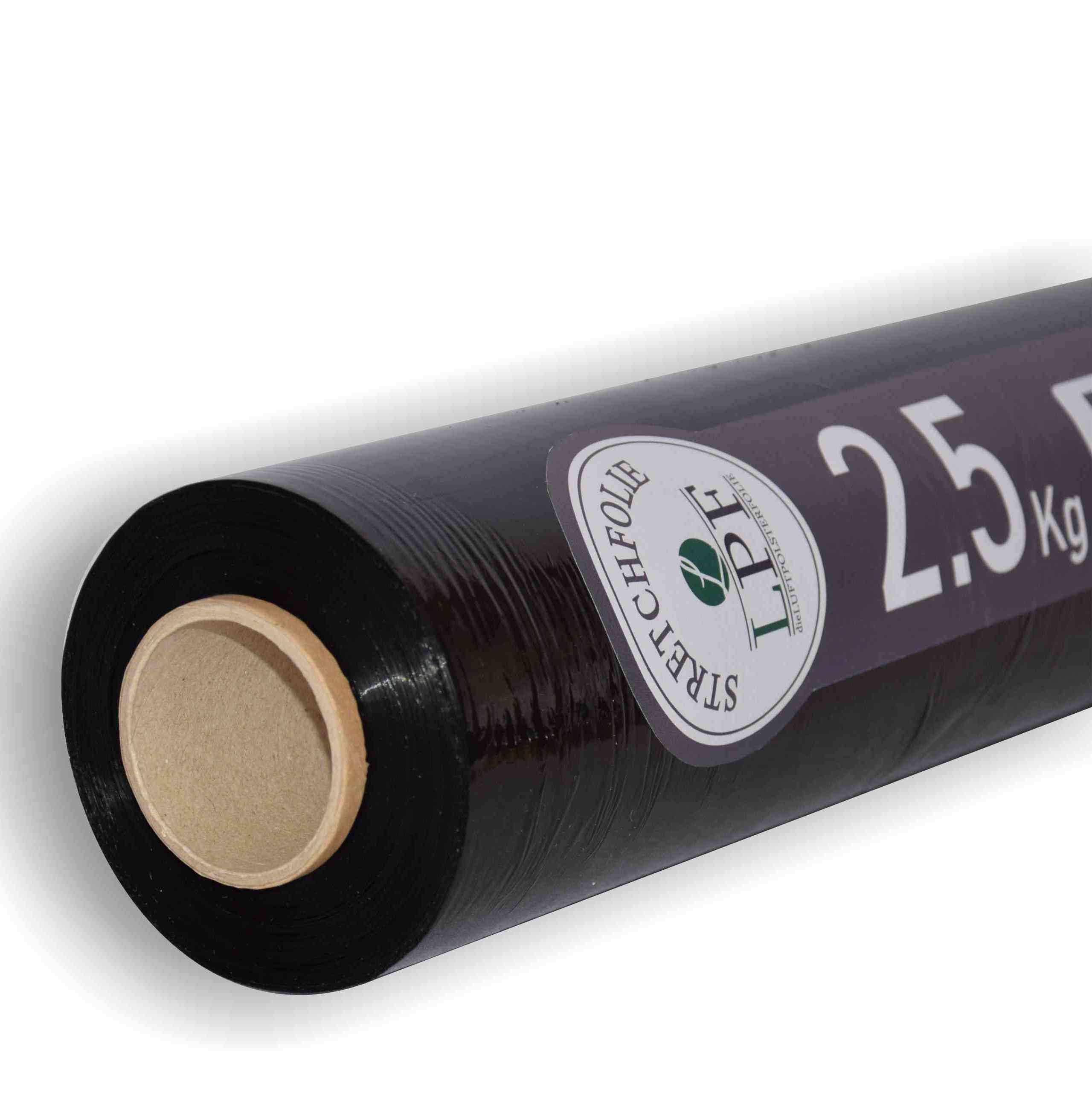 LPF dieLUFTPOLSTERFOLIE Schutzfolie 1x Stretchfolie Wickelfolie schwarz 2,5Kg, Breite 500mm