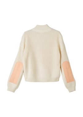 s.Oliver Strickpullover Pullover mit Kontrastdetails Kontrast-Details