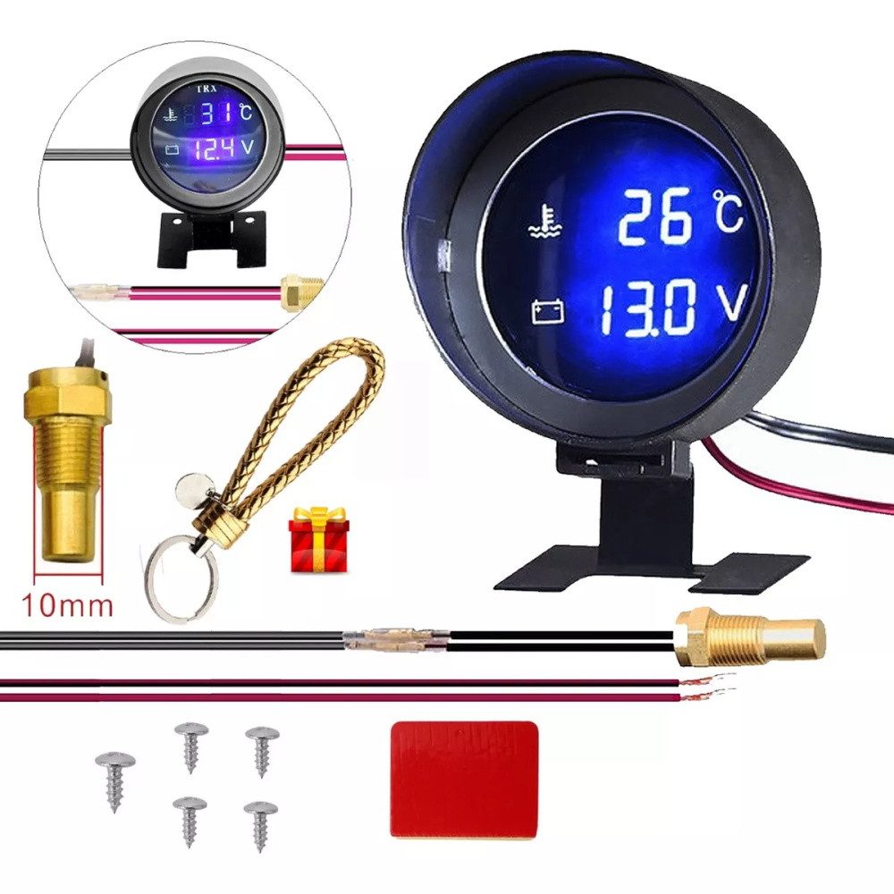 Voltmeter emperatur Meter Monitor Tester Gauge Anzeige