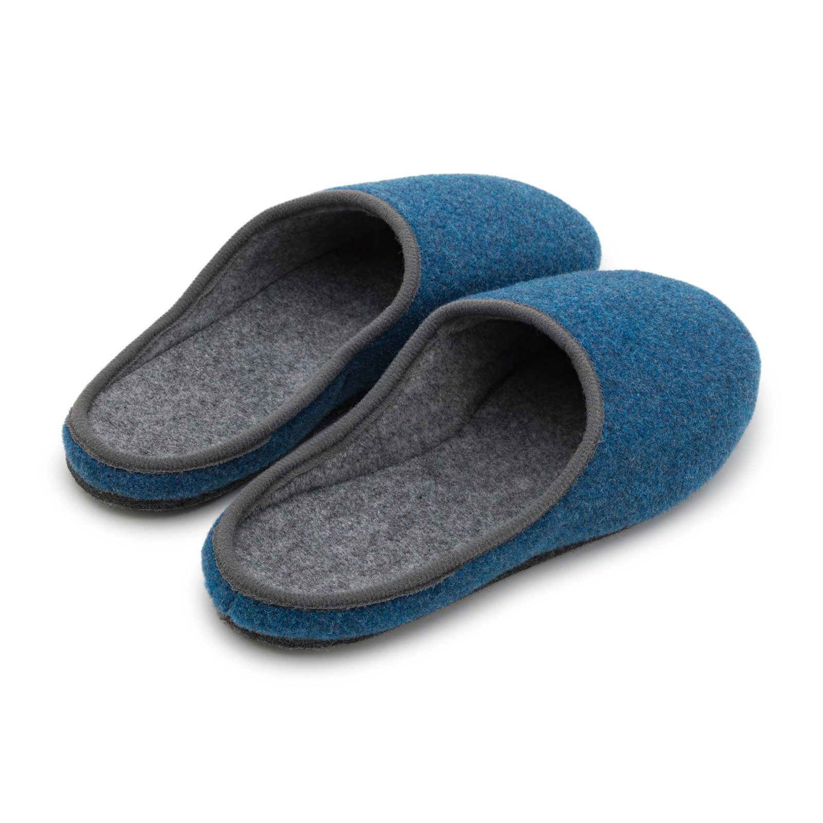 Pantoffelmann Filz Pantoffel Herren Damen Hauspantoffel Filzpantoffel Hausschuhe Pantoffel (1 Paar) Filzpantoffeln, Gästepantoffel besonders leicht