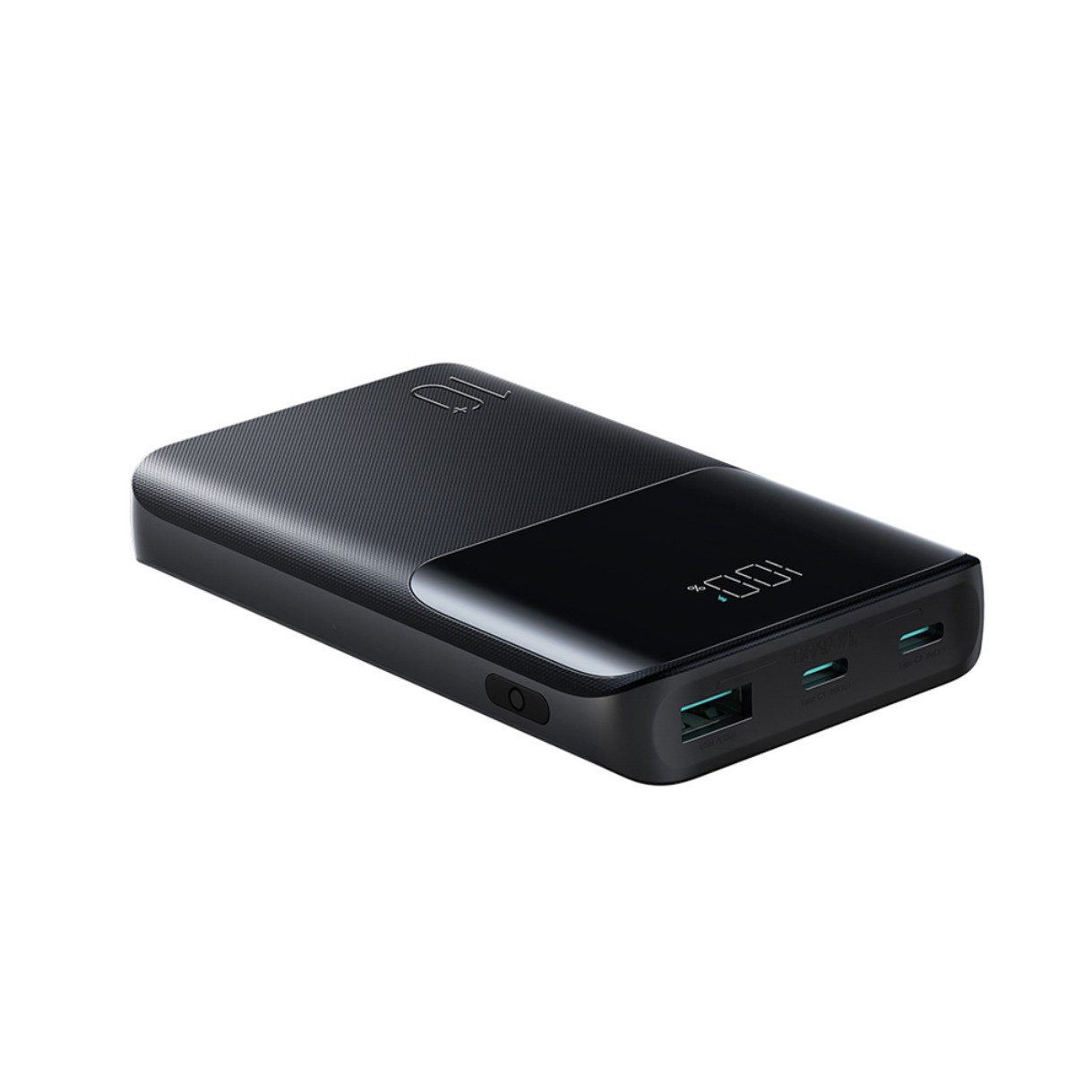 JOYROOM JR-QP191 Mini black Powerbank 10000 mAh (12, 5, 9, 10 V), 22,5W Fast Charge mit LED Anzeige und 3 Anschlüssen