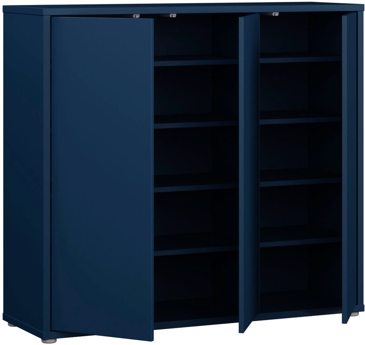 FORTE Schuhschrank Alice Springs, Schuhschrank, Platz für 20 Paar Schuhe, 3 Türen (B/H/T 109,2/99,1/34,9 cm) Stauraumschrank, Mehrzweckschrank, grifflose Front, – Bild 5 von 5