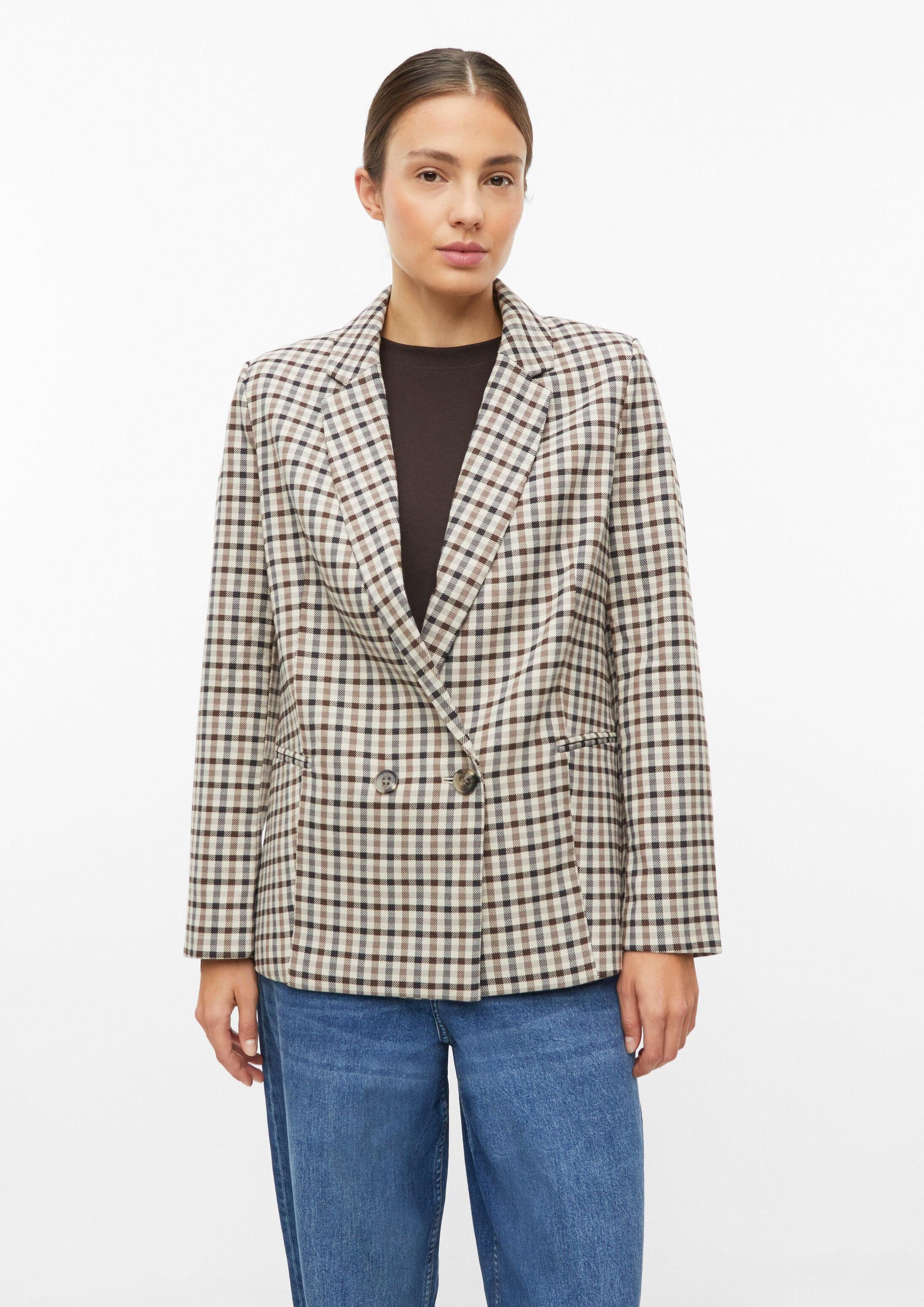 s.Oliver Jackenblazer Indoor-Blazer Lässiger Check Blazer