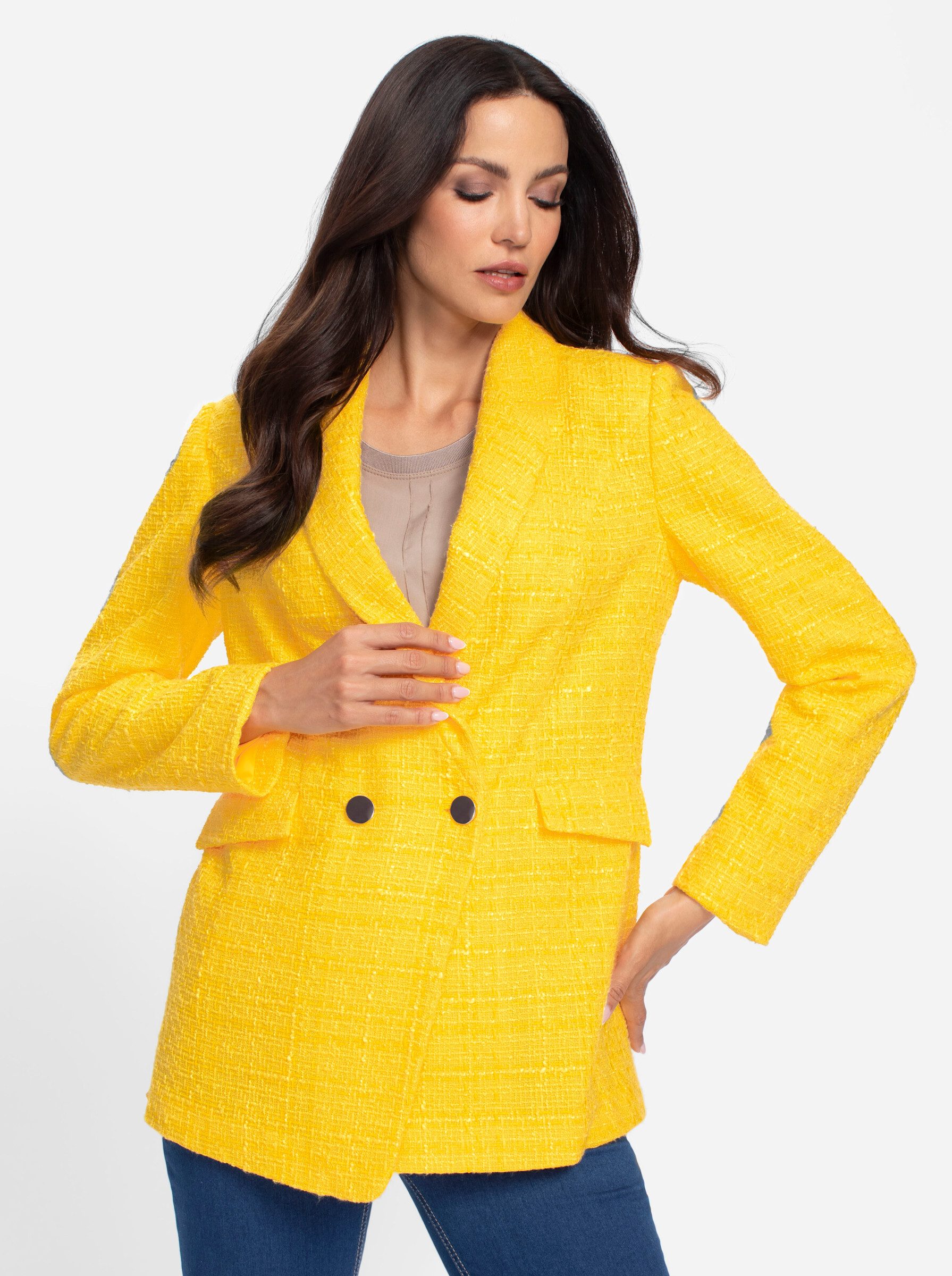heine Blusenblazer Bouclé-Blazer günstig online kaufen