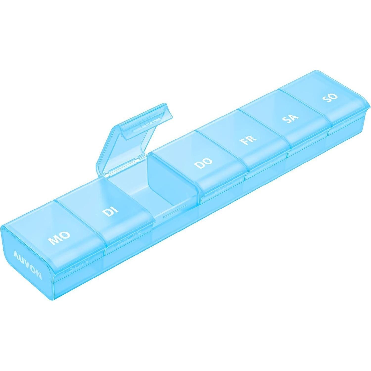 Pillendose Tablettenbox 7 Tage Pillendose verbessertes Design Medikamentenbox