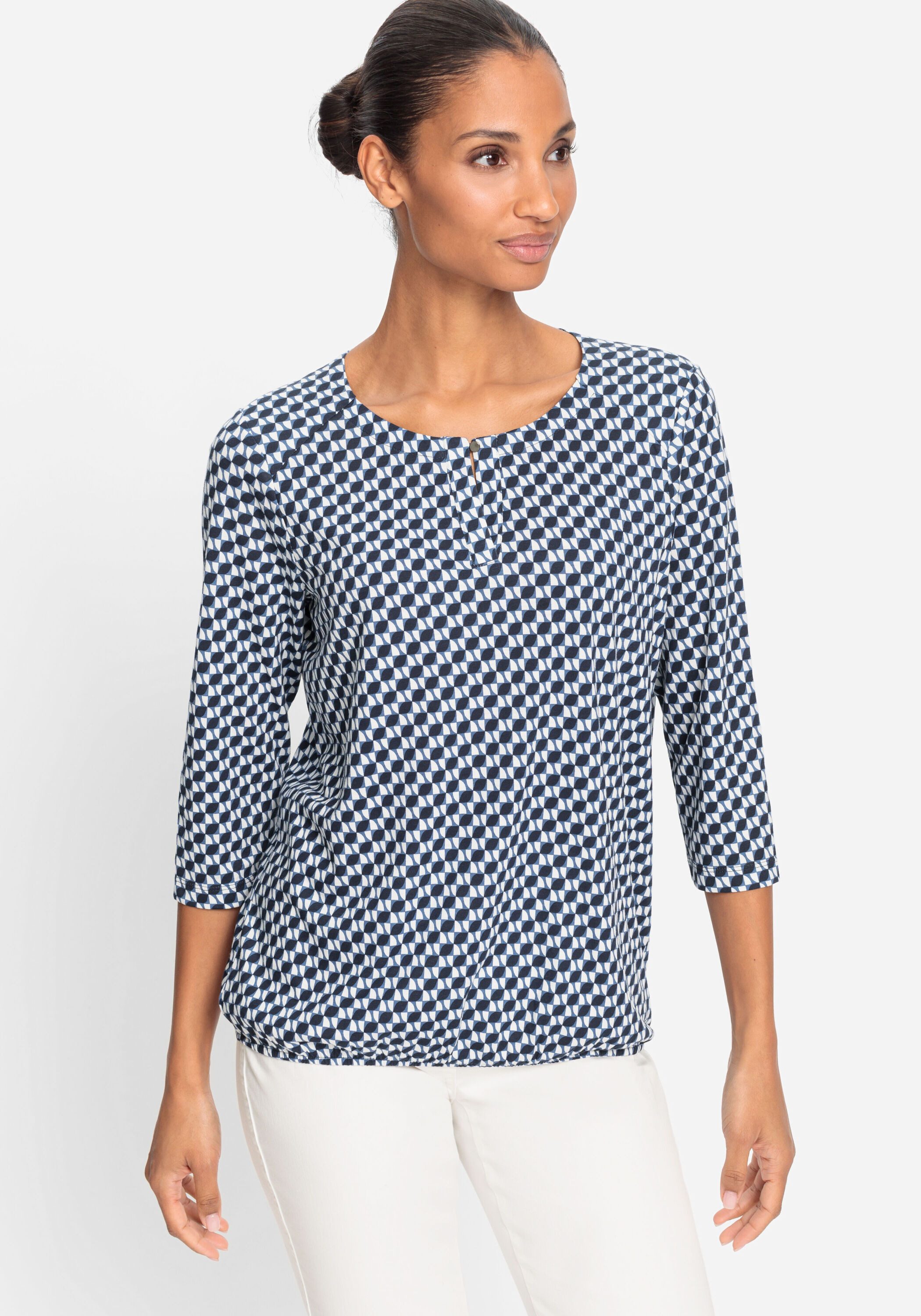 Olsen Rundhalsshirt (1-tlg) mit einem kleinen, günstig online kaufen