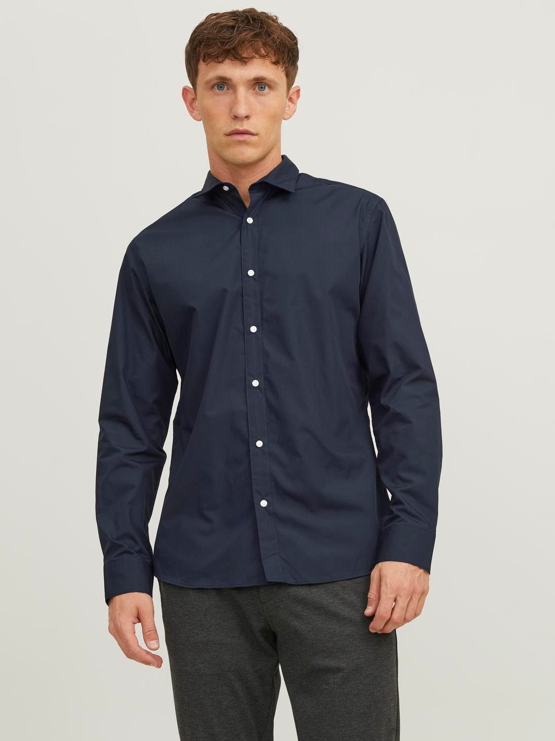 Jack & Jones Langarmhemd JJJOE SHIRT LS PLAIN günstig online kaufen