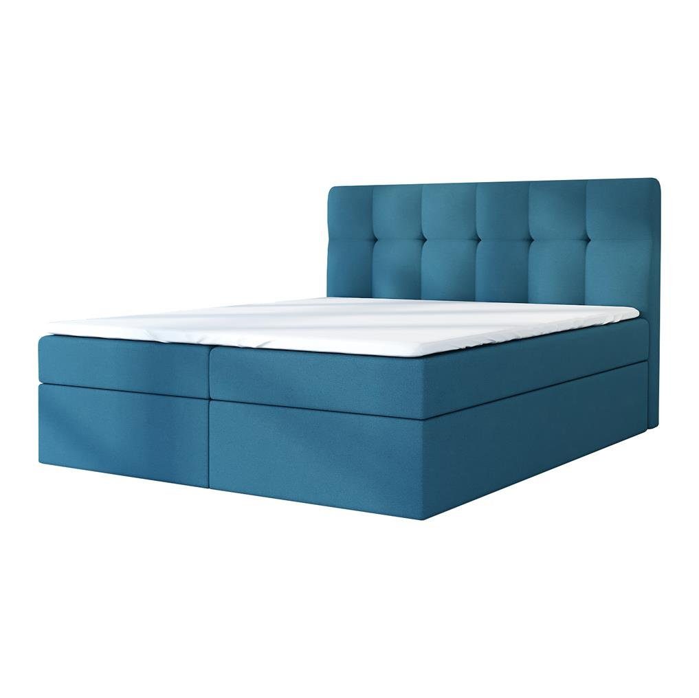 Boxspringbett A&J 2 MöbelLand GmbH ARNOR Topper. mit Azur 13 Bettkästen und