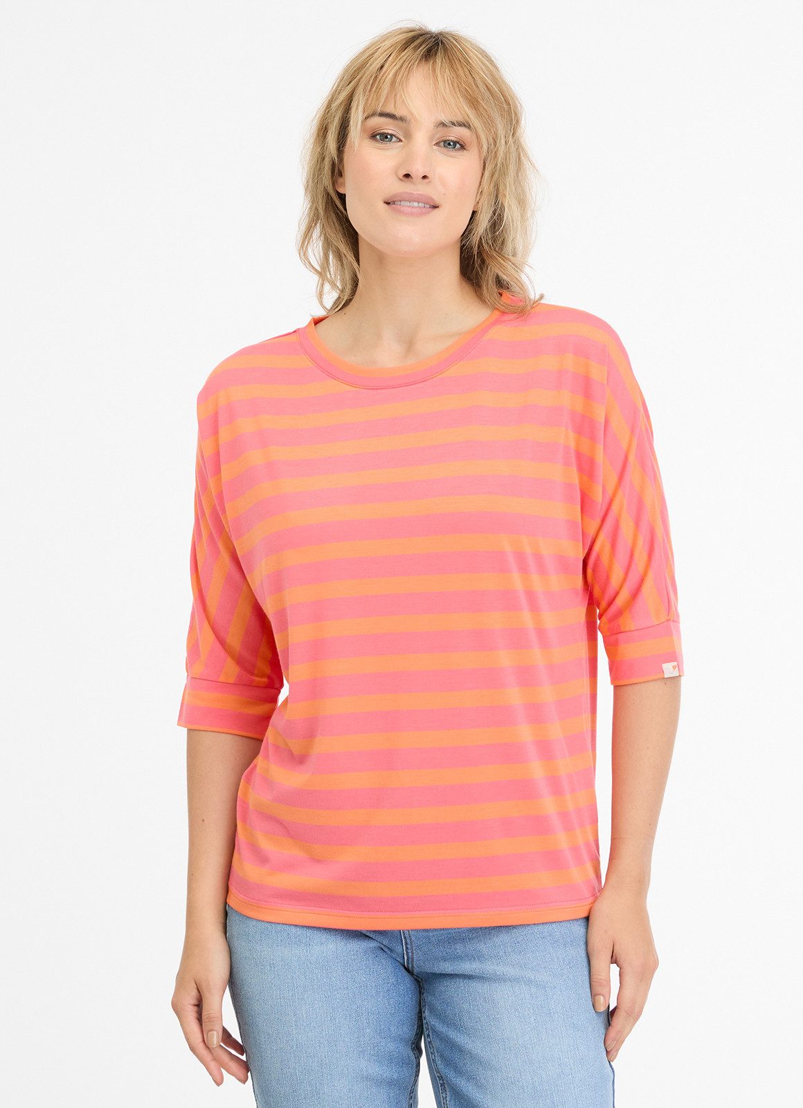 Ragwear 3/4-Arm-Shirt SHIMONA STRIPES mit Fledermausärmeln günstig online kaufen