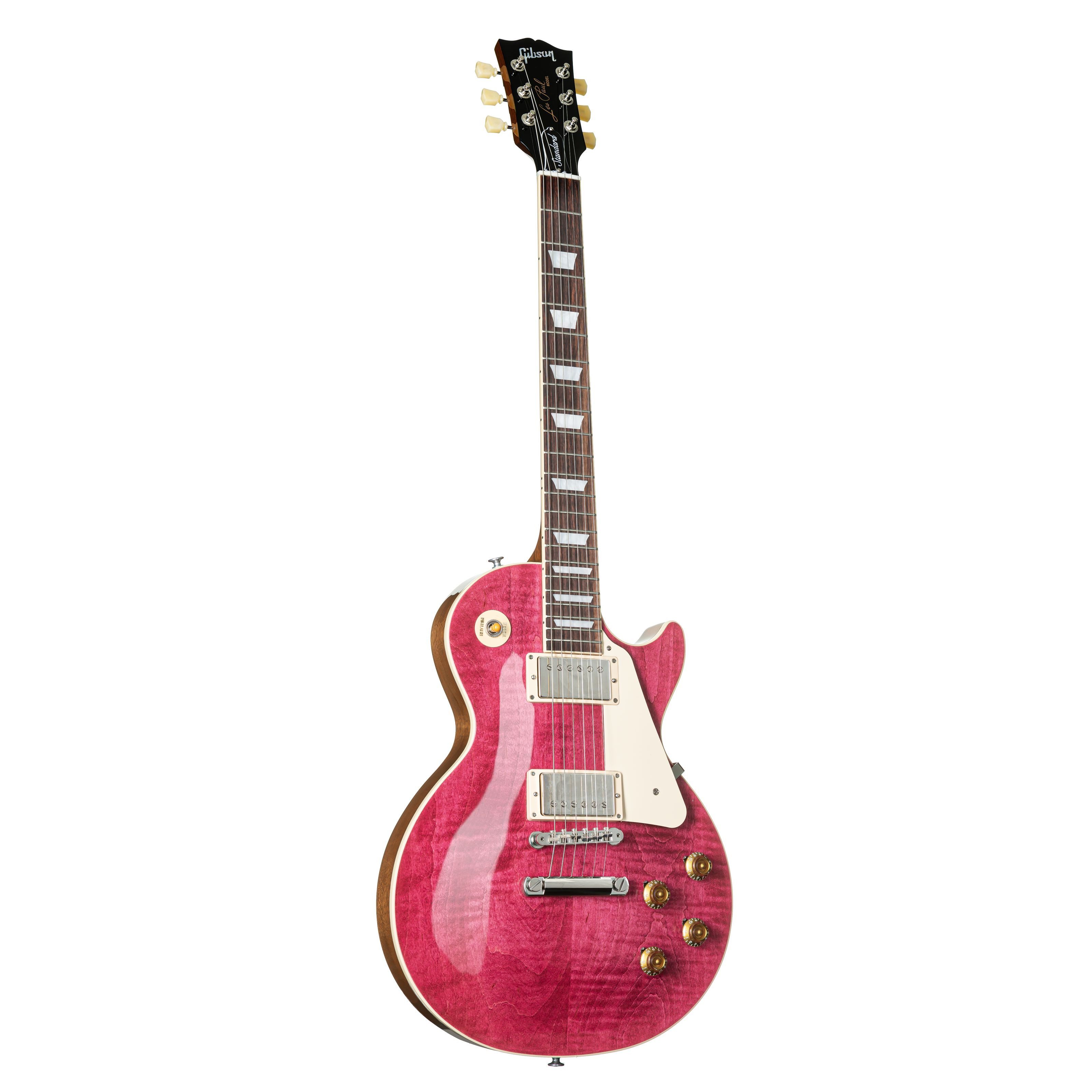 Gibson E-Gitarre, E-Gitarren, Single Cut Modelle, Les Paul Standard 50s Figured Top Translucent Fuchsia - Single Cut