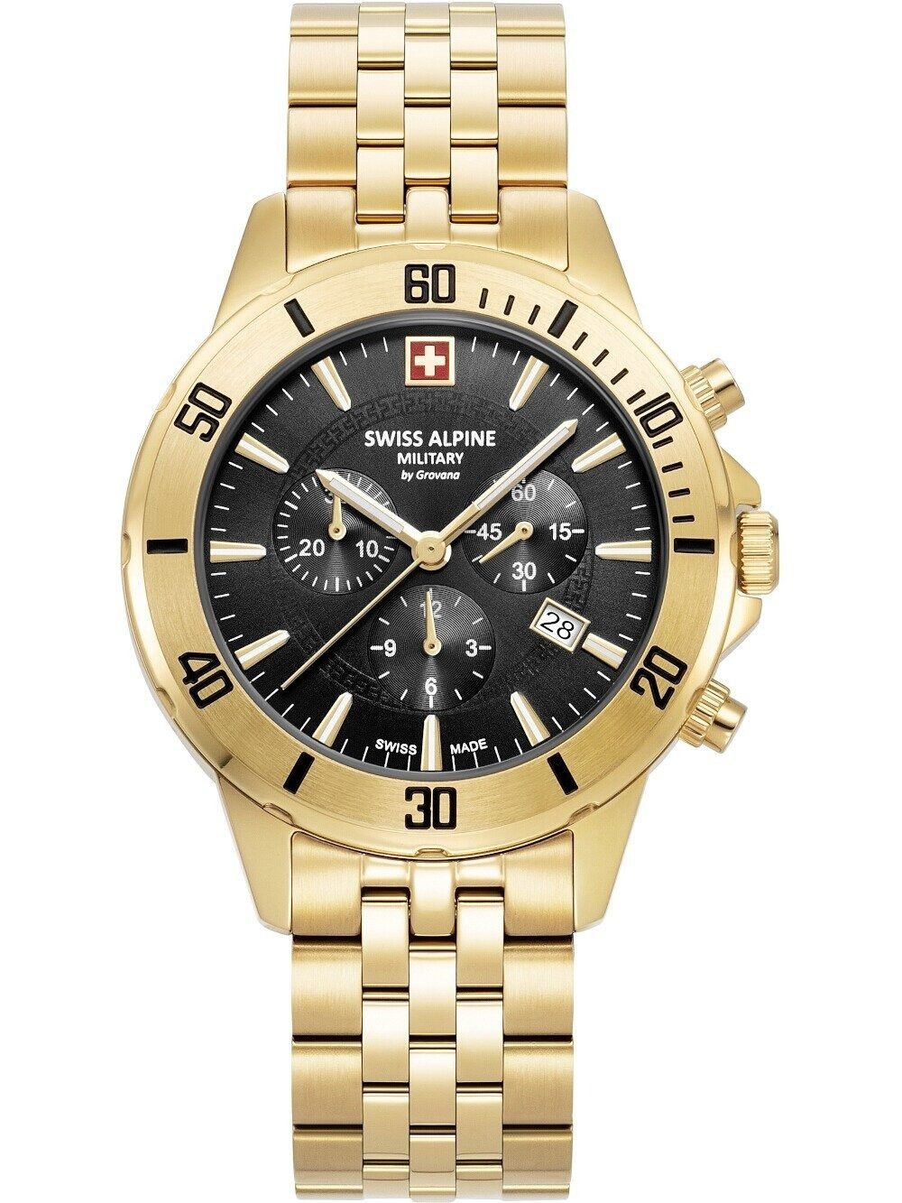 Swiss Alpine Military Chronograph Schweizer Alpen-Militärmodell 7024-9117