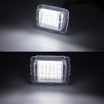 Hikity LED Laterne 2X LED Kennzeichenbeleuchtung Für Mercedes W204 S204 C-Klasse 203 W221, Für Mercedes W204 S204 C-Klasse 203 W221 W212