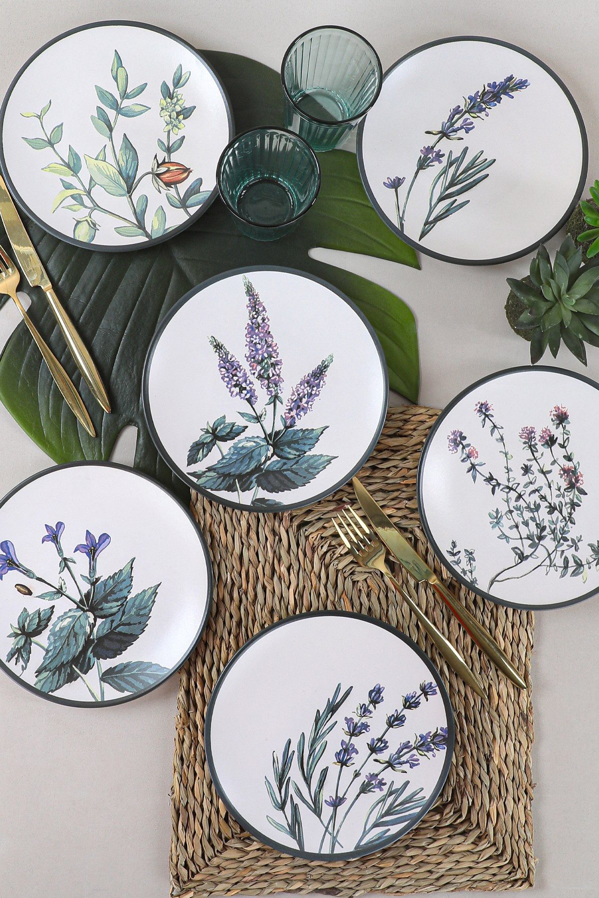 Hermia Concept Teller-Set 100% CERAMIC STONEWARE M1731 (6-tlg)