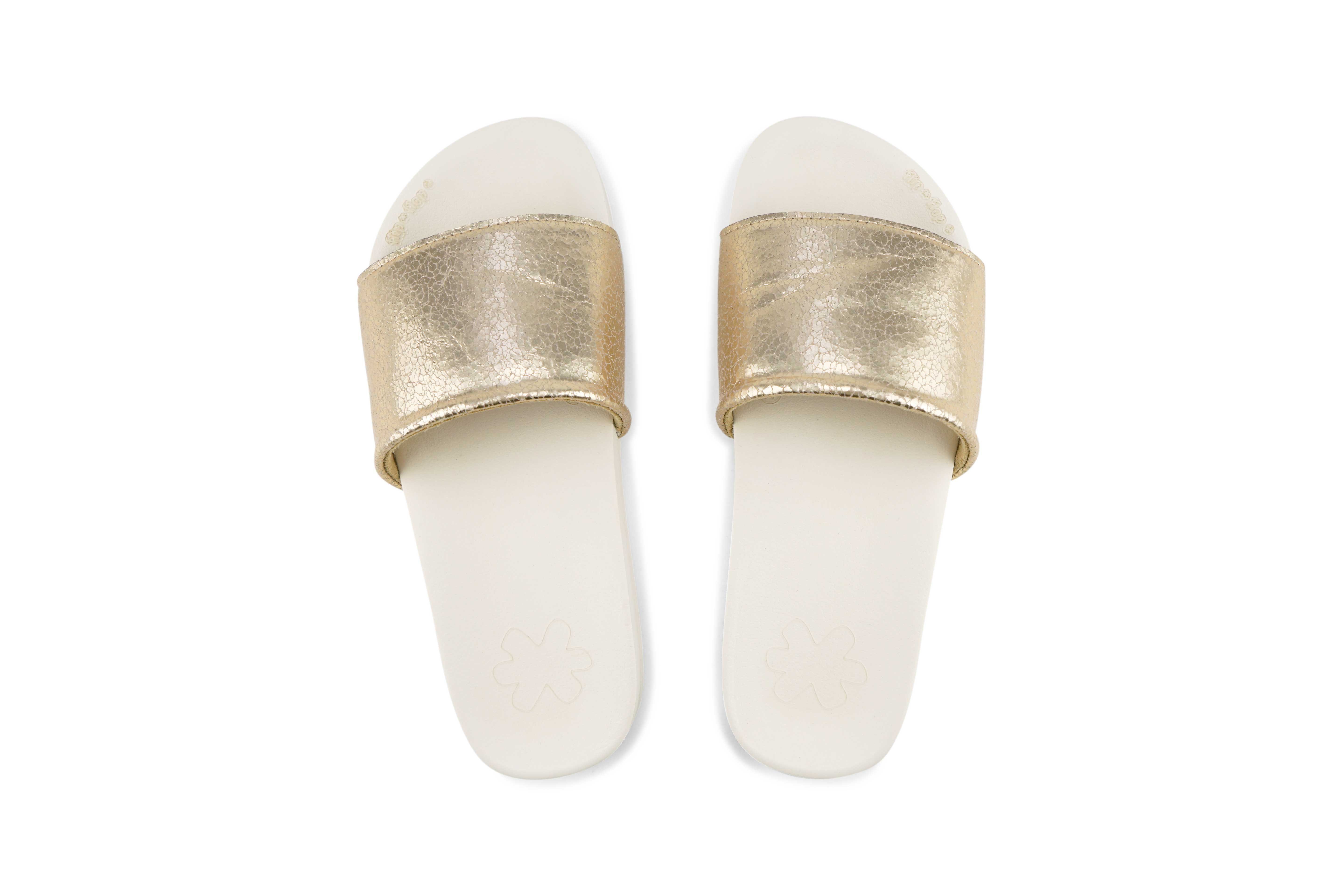 Flip Flop pool metallic cracked Badesandale