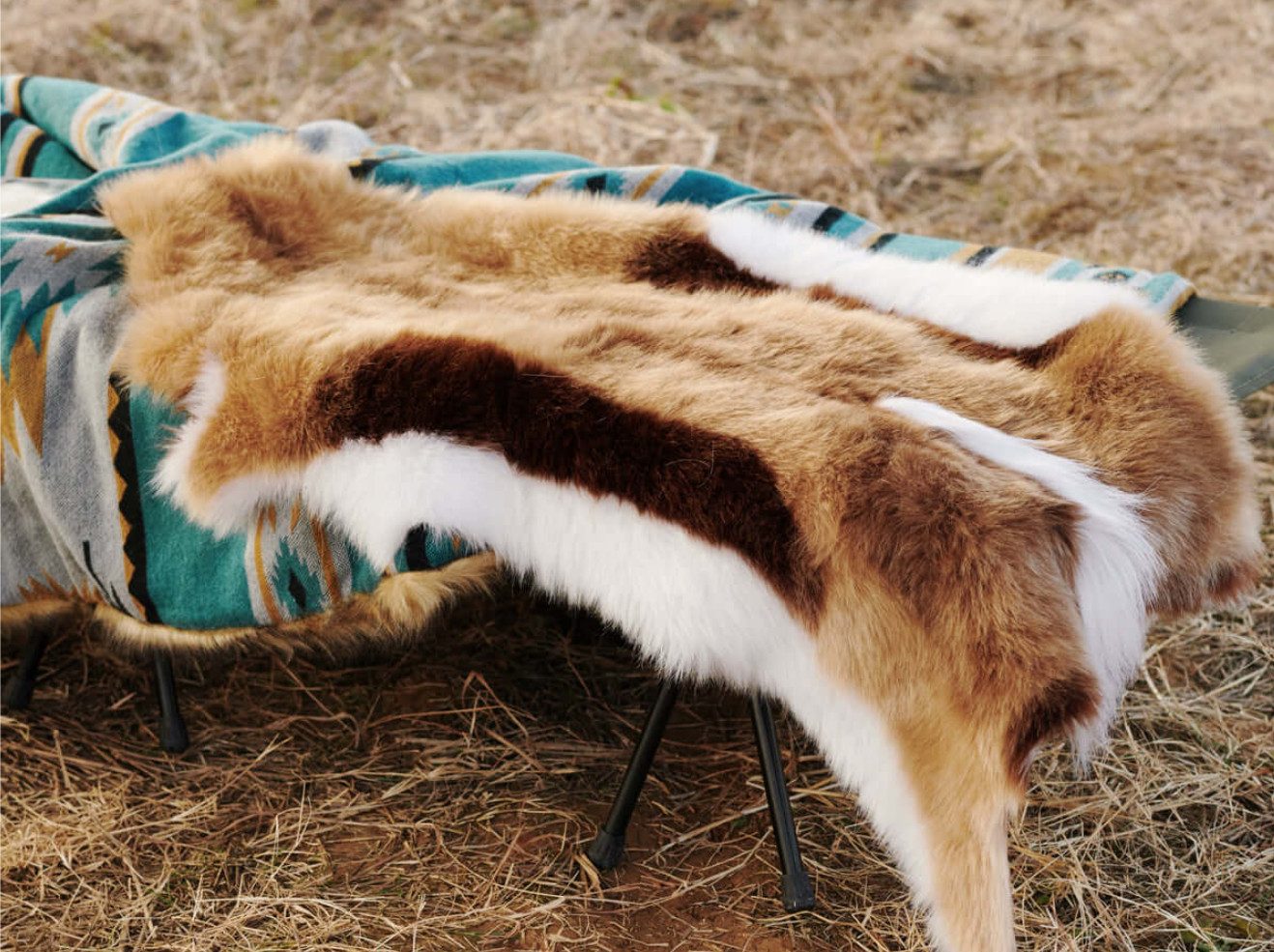 TSE Teppich ANIFURRY Faux Impala Kunstfell Teppich weich Safari Wohnaccessoire