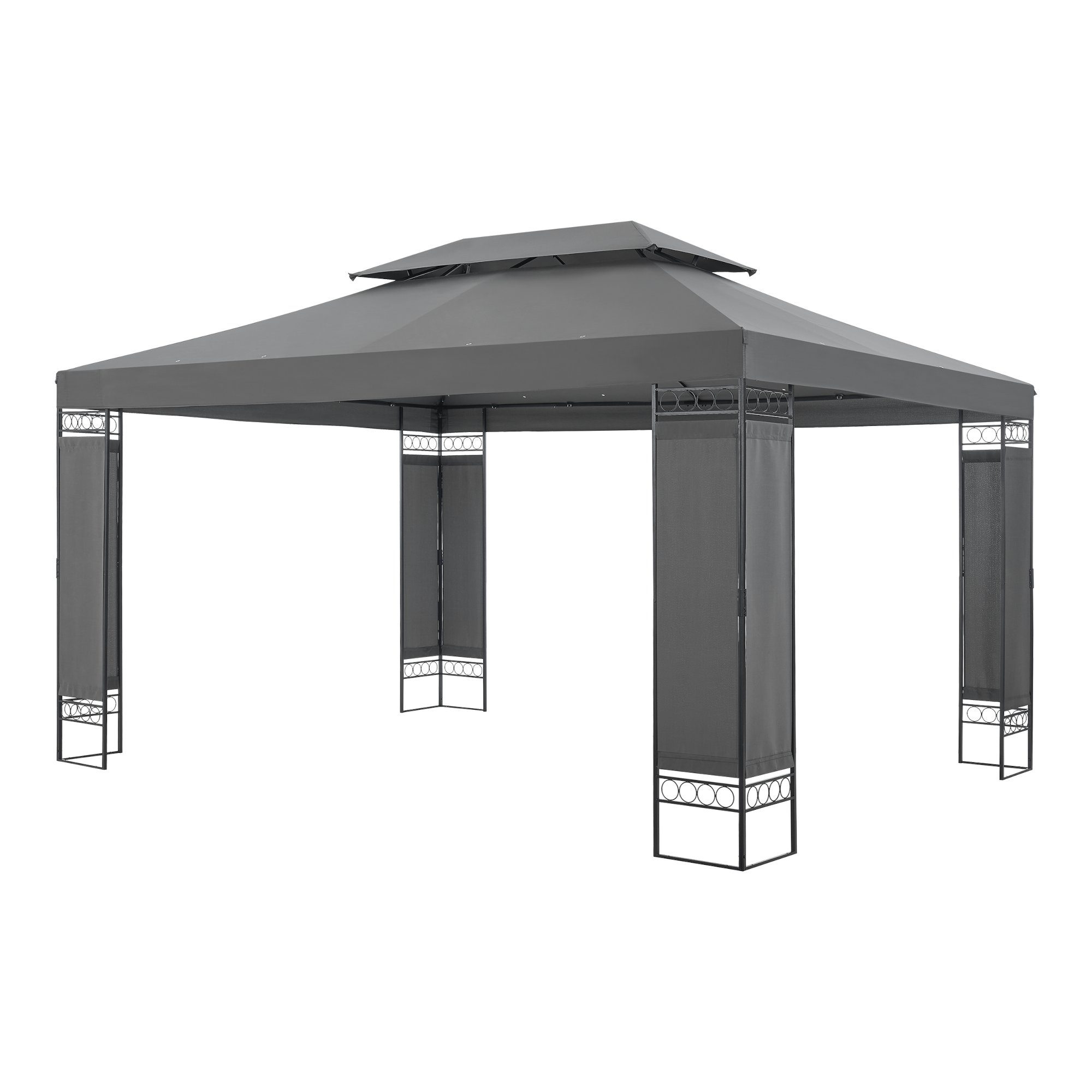 en.casa Pavillon, »Lanciano« Festzelt Gartenpavillon 400x300x265cm günstig online kaufen
