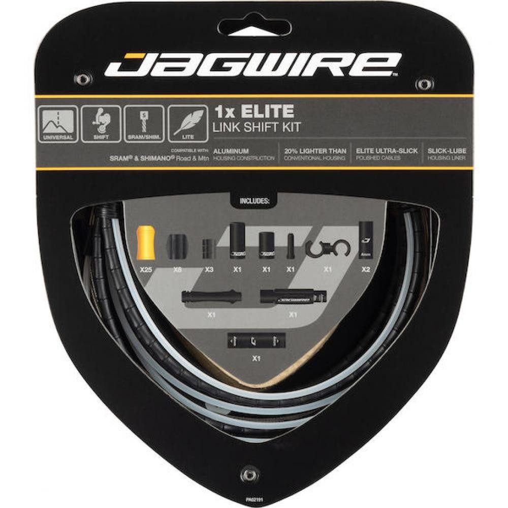 Jagwire Schaltzug Jagwire Schaltzugset Road & Mountain Elite Link 1x - Schwarz
