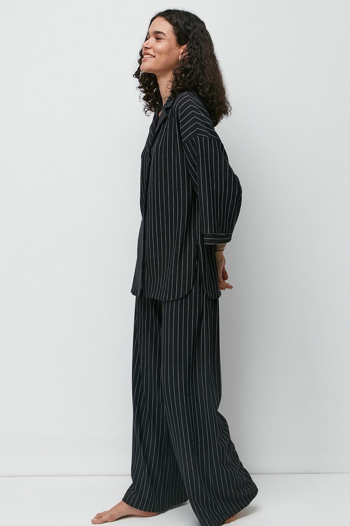 C&CITY Pantsuit Long Shirt Pants Set