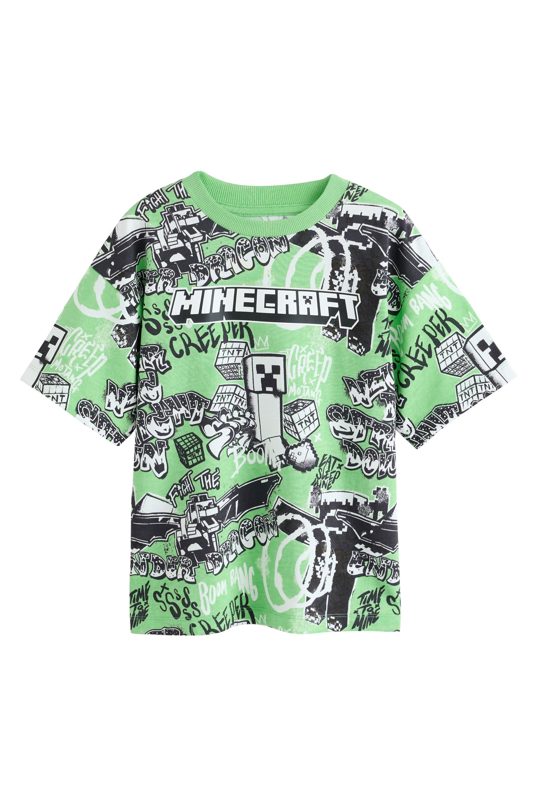 Next T-Shirt T-Shirt von Minecraft mit Pailletten (1-tlg)