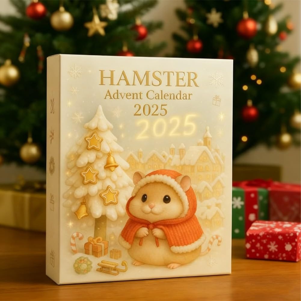 CLTYQ Adventskalender Hamster-Adventskalender 2025, 24 Tage 2D-Acryl Dekora günstig online kaufen