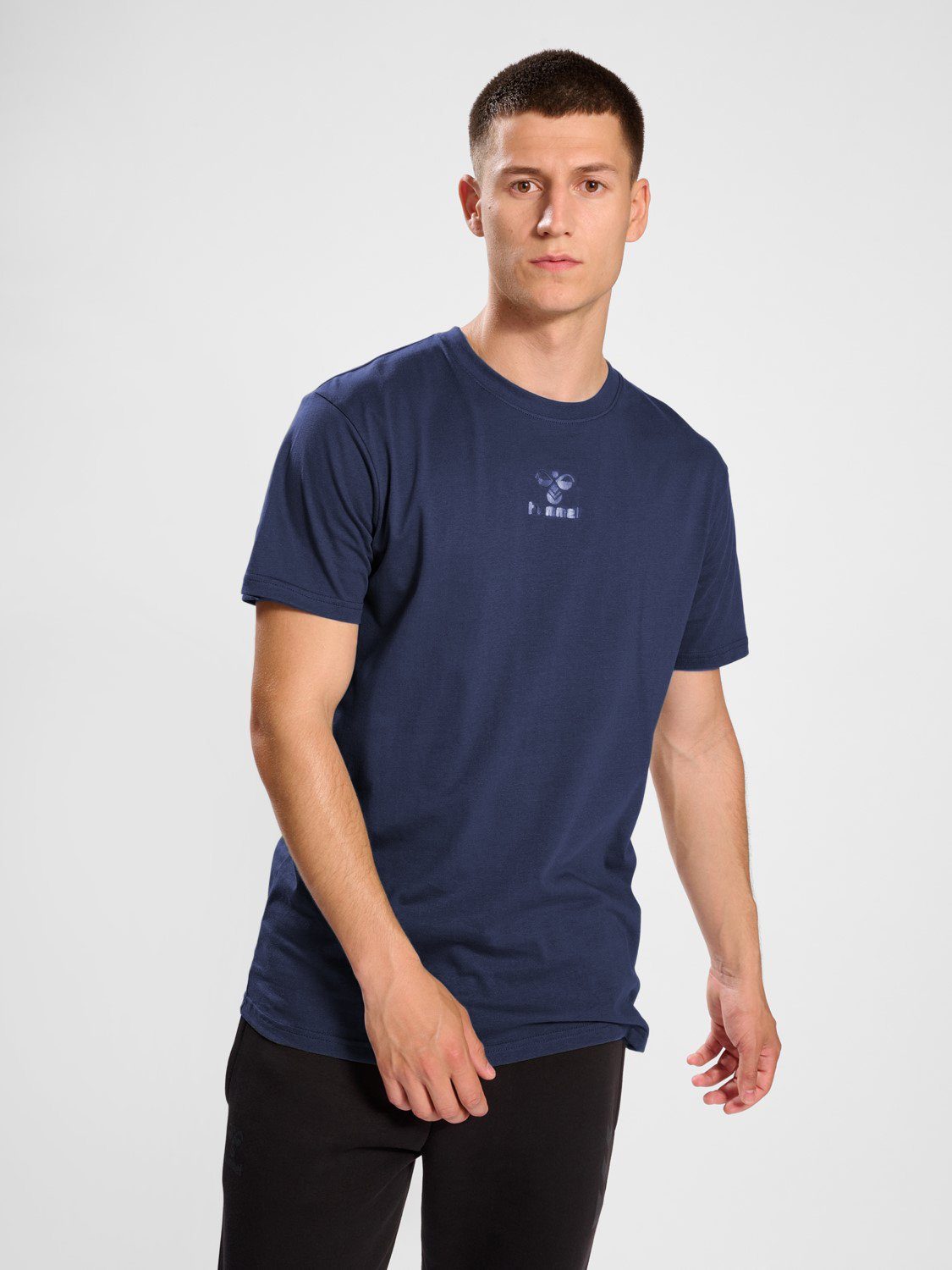 T-Shirt Kurzarm Blau T-Shirt hummel 5788 Funktionsshirt in Sport Jersey