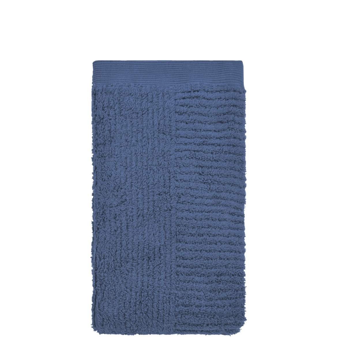 Baumwollstoff skandinavisches 50x100cm, (1-St), Handtuch Denmark Zone blue Classic, dark schlichtes Design