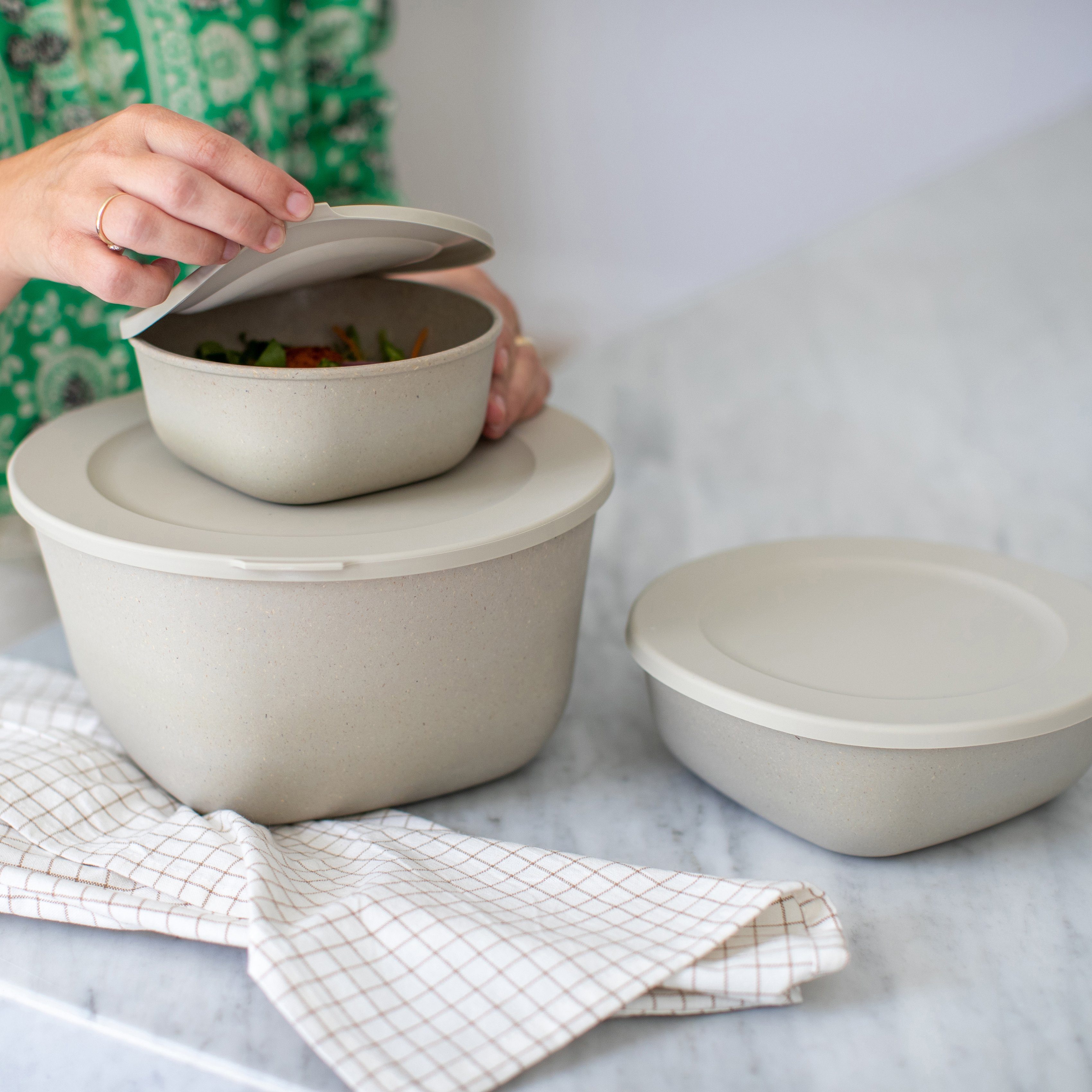 KOZIOL Frischhaltedose CONNECT BOX 4, Kunststoff, (1-tlg), spülmaschinengeeignet,melaminfrei,recycelbar 4L