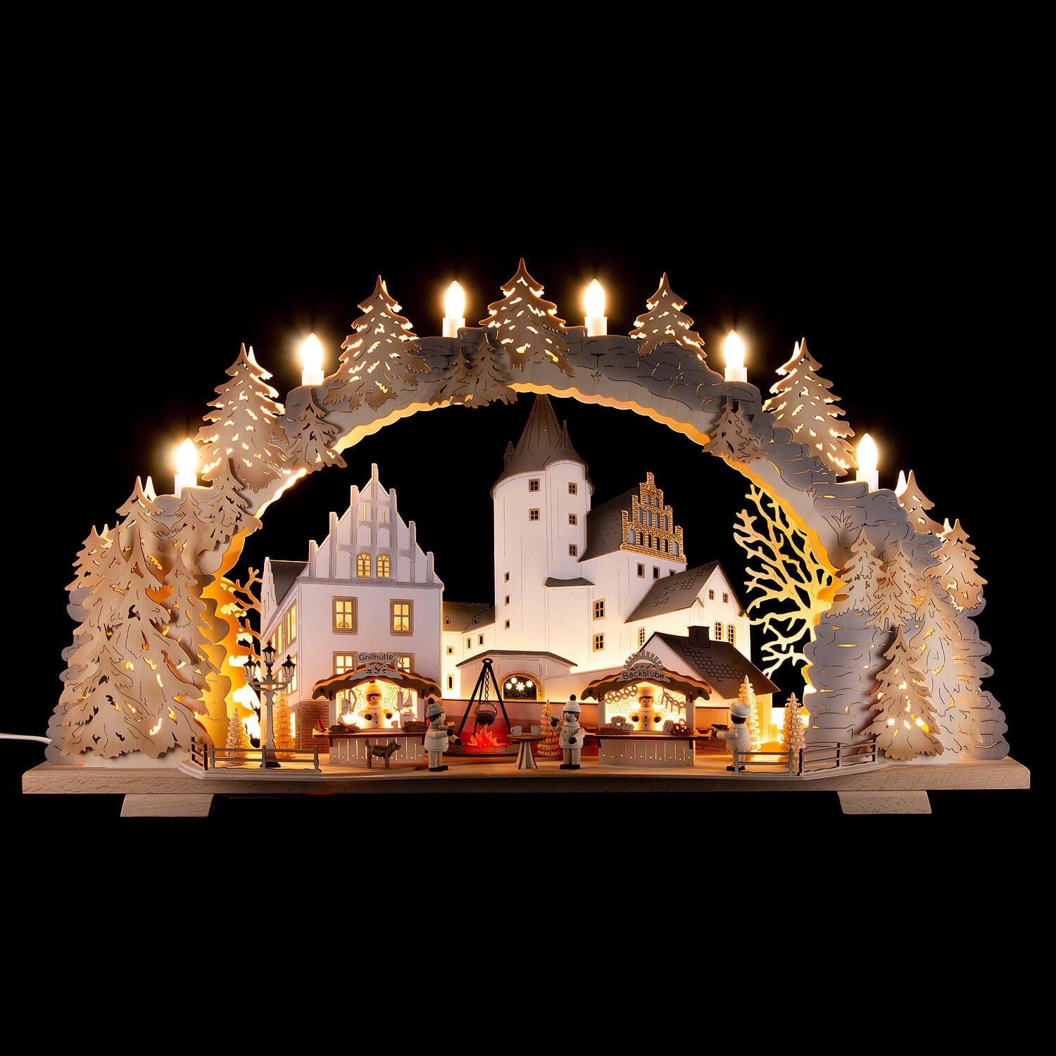 Tietze Erzgebirgsdesign Schwibbogen Schwibbogen Schlossweihnacht Schwarzenberg (72x43cm) von Tietze Erzgeb