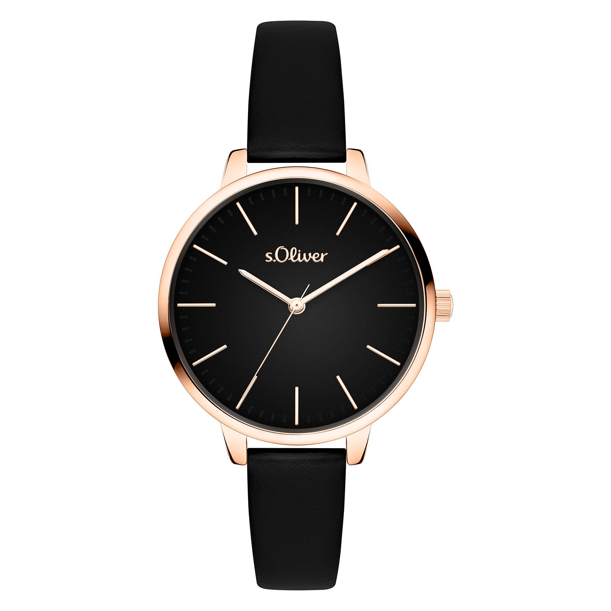 s.Oliver Quarzuhr Lovely Time SO-4570-LQ, Armbanduhr, Damenuhr, analog