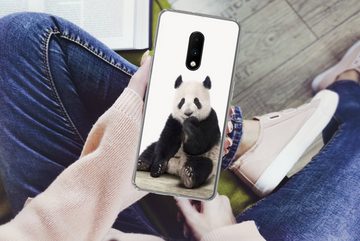 MuchoWow Handyhülle Panda - Tiere - Jungen - Mädchen - Pandabär, Phone Case, Handyhülle OnePlus 7, Silikon, Schutzhülle