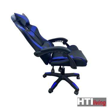 HTI-Living Schreibtischstuhl Schreibtischstuhl Krit Schwarz-Blau (Stück, 1 St), höhenverstellbarer Drehstuhl