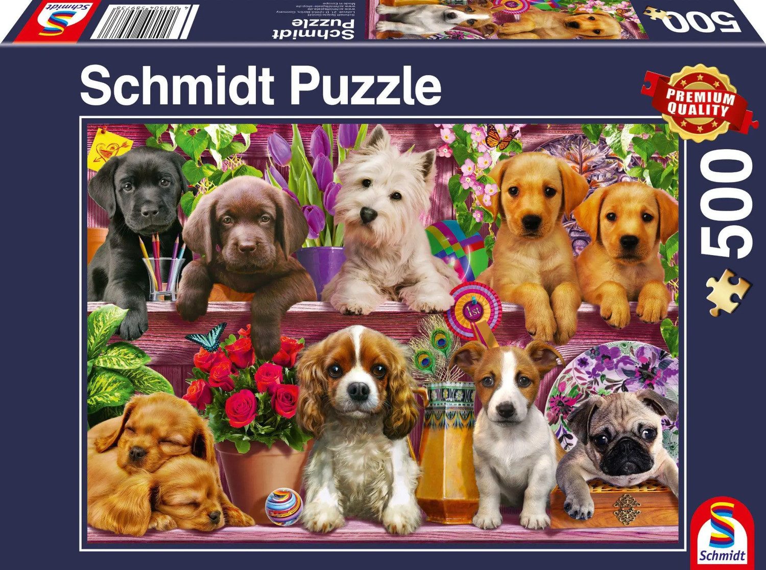 Schmidt Spiele Puzzle Hunde im Regal günstig online kaufen