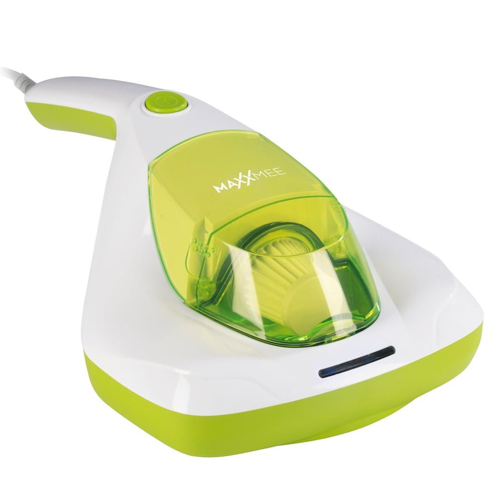MAXXMEE Matratzenreinigungsgerät Milben-Handstaubsauger Kompakt mit UV-C Licht, 300 W, mit Beutel, Saubere Matratzen Betten frei von Milben Bakterien Staub