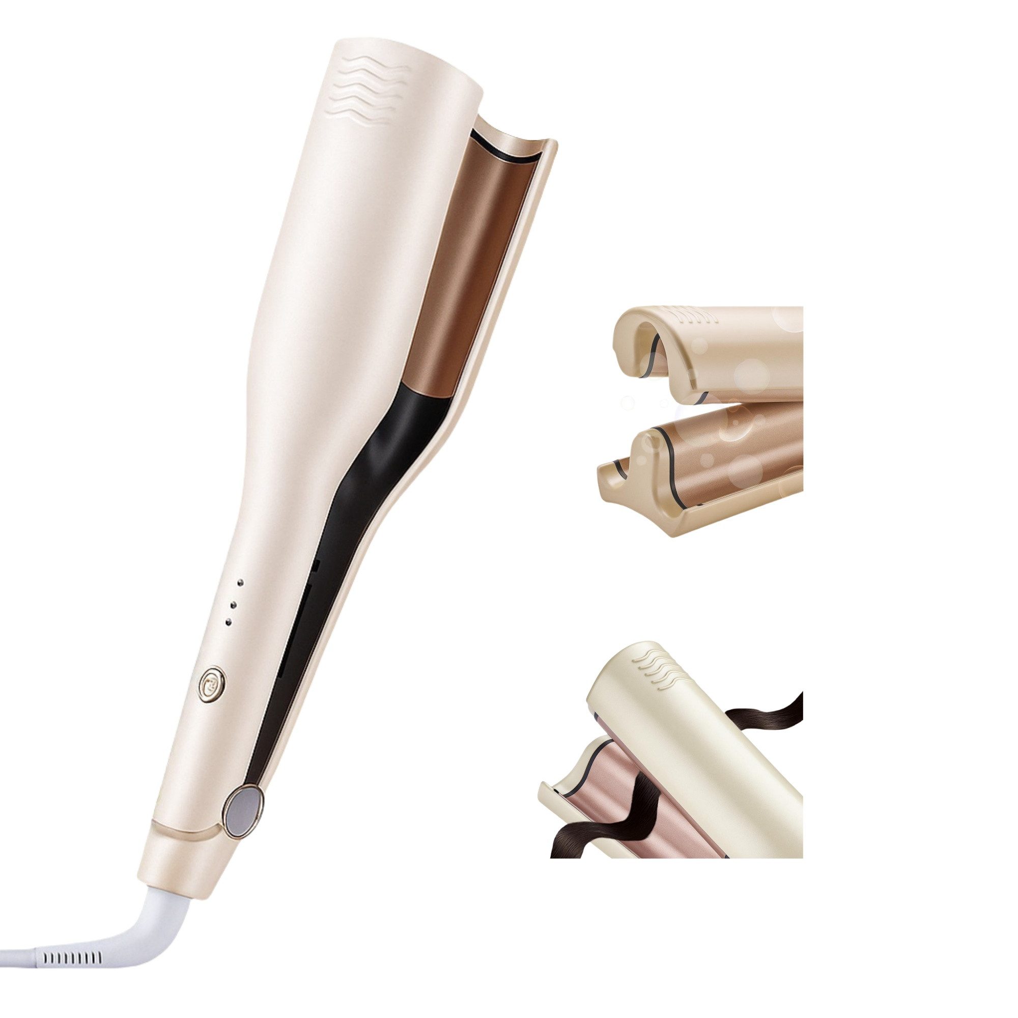 Lockenstab Lockenstab mit 3 Temperaturstufen – Keramik Wellenstyler mit Ionen