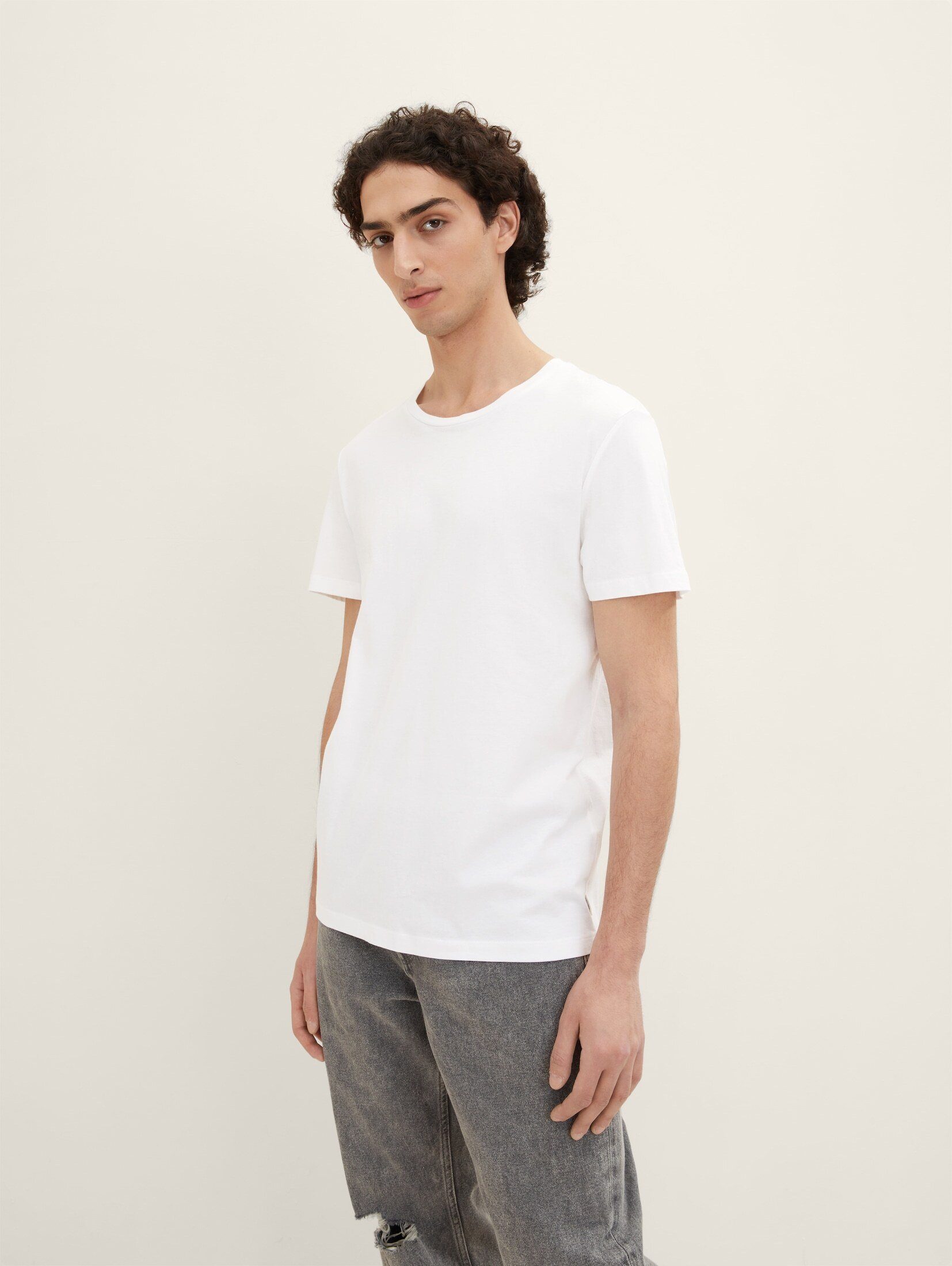 TOM TAILOR im Denim T-Shirt White Doppelpack T-Shirts