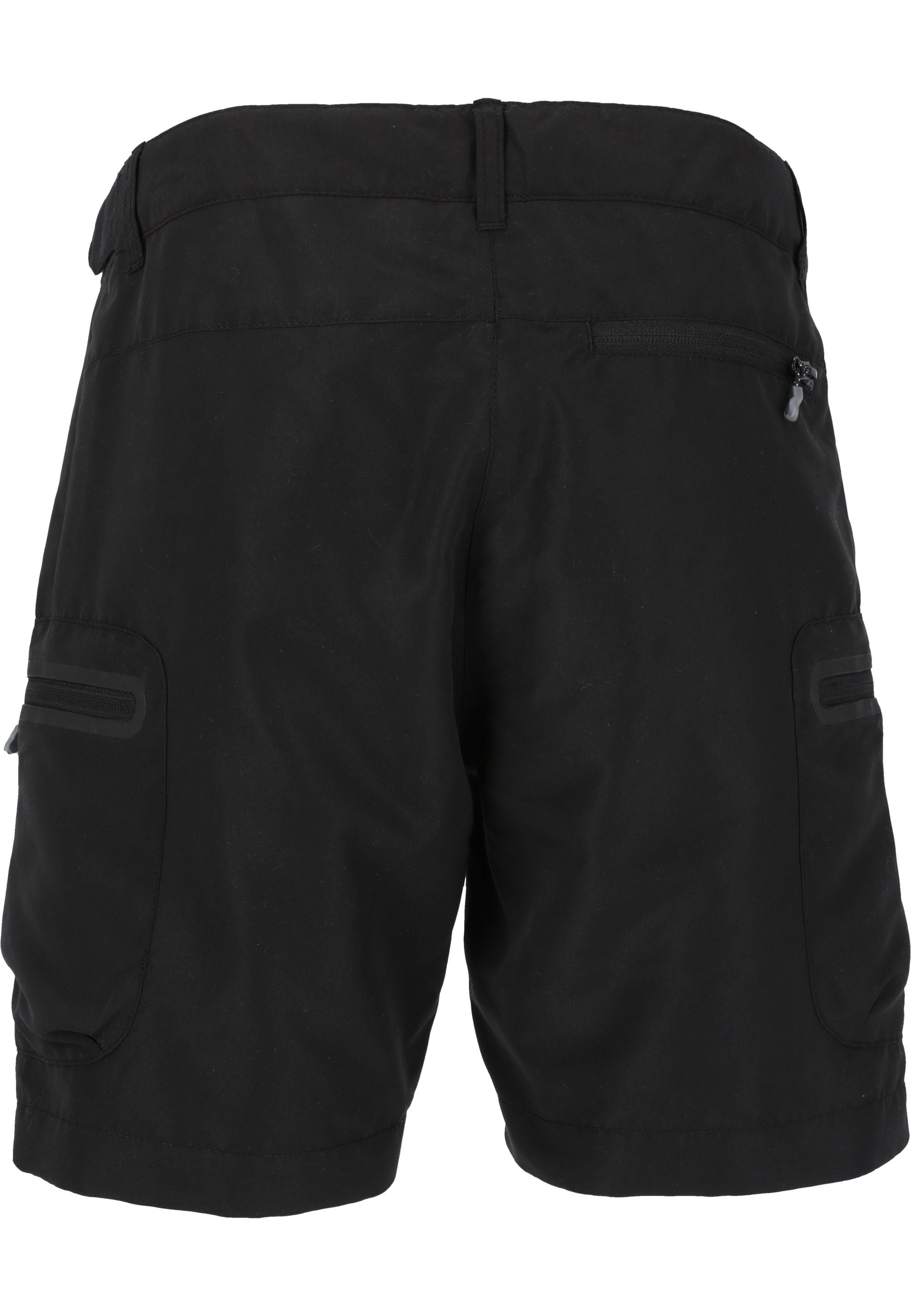 Shorts Stian Reißverschlusstaschen WHISTLER praktischen mit schwarz