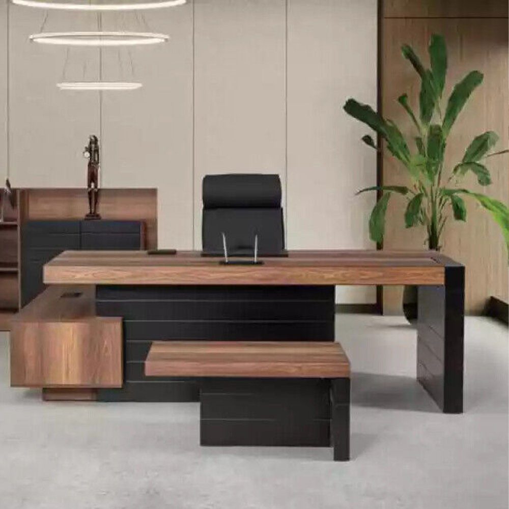 JVmoebel Eckschreibtisch Eckschreibtisch 240cm Tisch Möbel Office Büromöbel Designer, Made In Europe