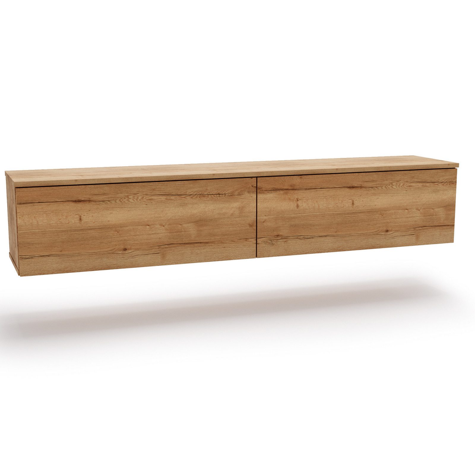 KOBI S.C. TV-Schrank TV-Lowboard NICOLE 160 cm Eiche Craft grifflos hängend oder stehend fü