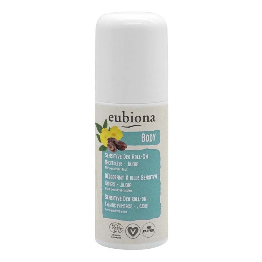 eubiona Deo-Roller Sensitive Deo Roll-On - Nachtkerze-Jojoba 50ml