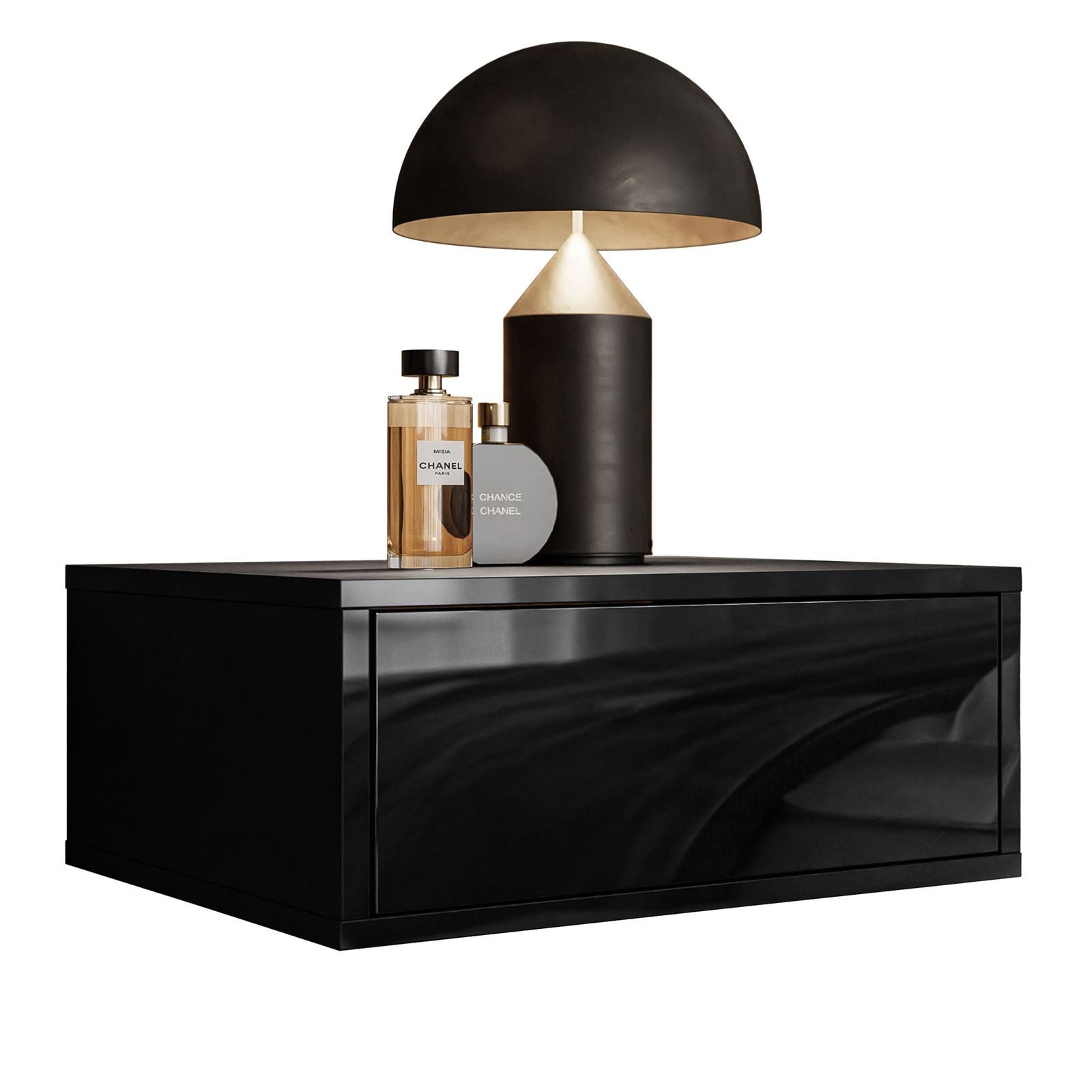 Lookway Nachttisch BLANCO Hängender Nachttisch mit LED Beleuchtung (1x Nach günstig online kaufen