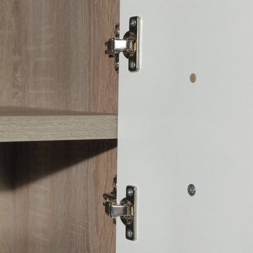 Composad Schranktür Türen 2er Set DISEGNO, B 75 cm x H 210 cm, Weiß, (2 St., 2er Set), mit Griffleisten