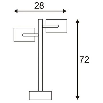 SLV Sockelleuchte Zweiflammige Stehleuchte Sitra, GX53, anthrazit, keine Angabe, Leuchtmittel enthalten: Nein, warmweiss, Pollerleuchte, Wegeleuchte, Wegleuchte